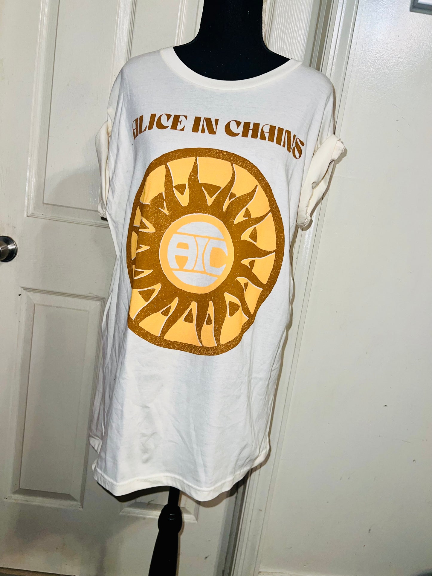 Alice In Chains Oversized Distressed Tee