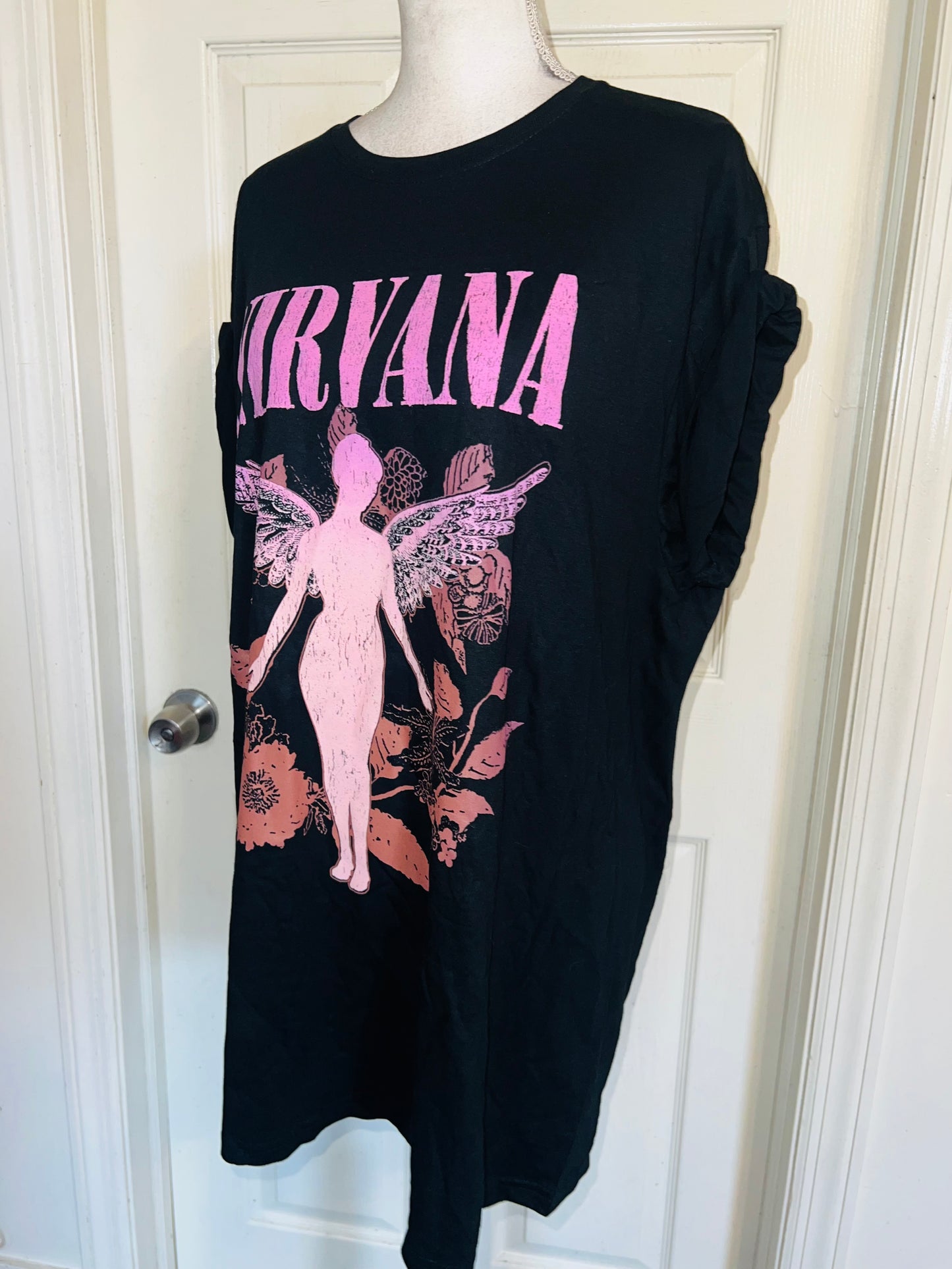 Nirvana Oversized Distressed Tee