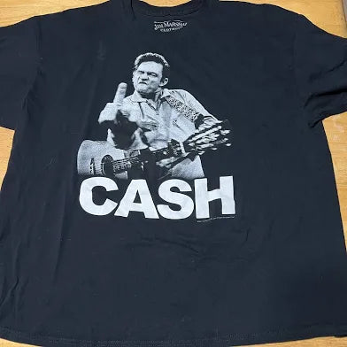 Johnny Cash Oversized Distressed Tee