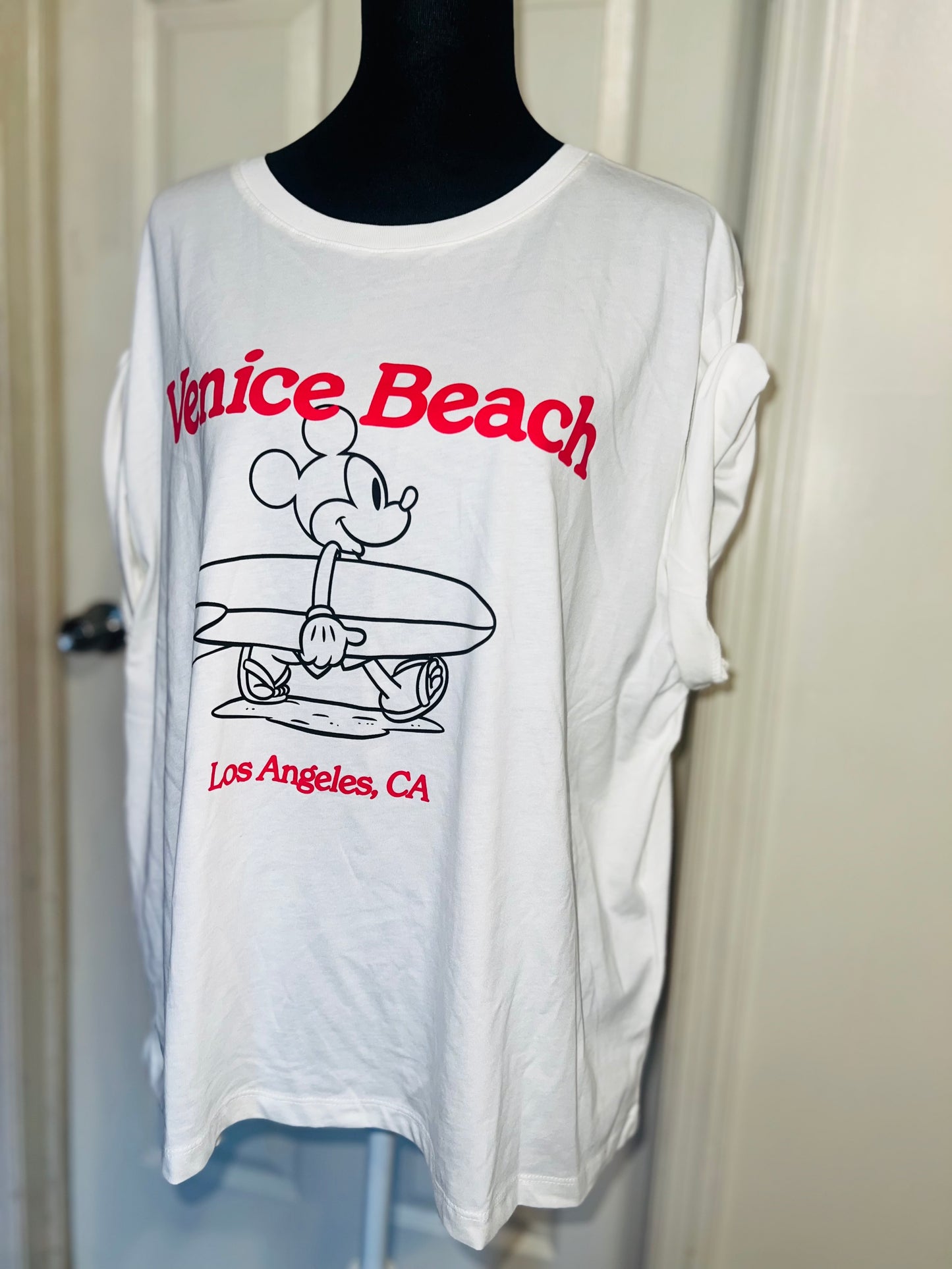 Mickey Mouse Oversized Distressed Tee