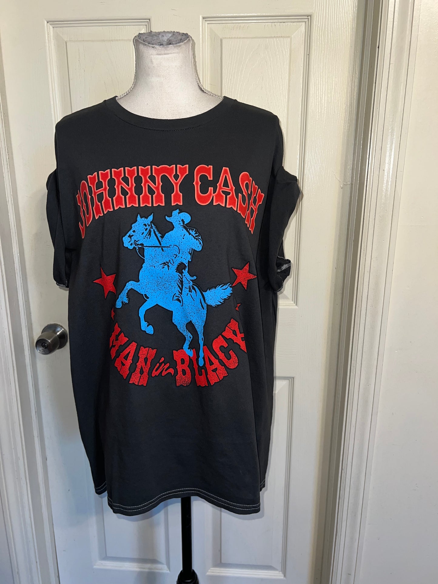 Johnny Cash Double Sided Oversized Distressed Tee