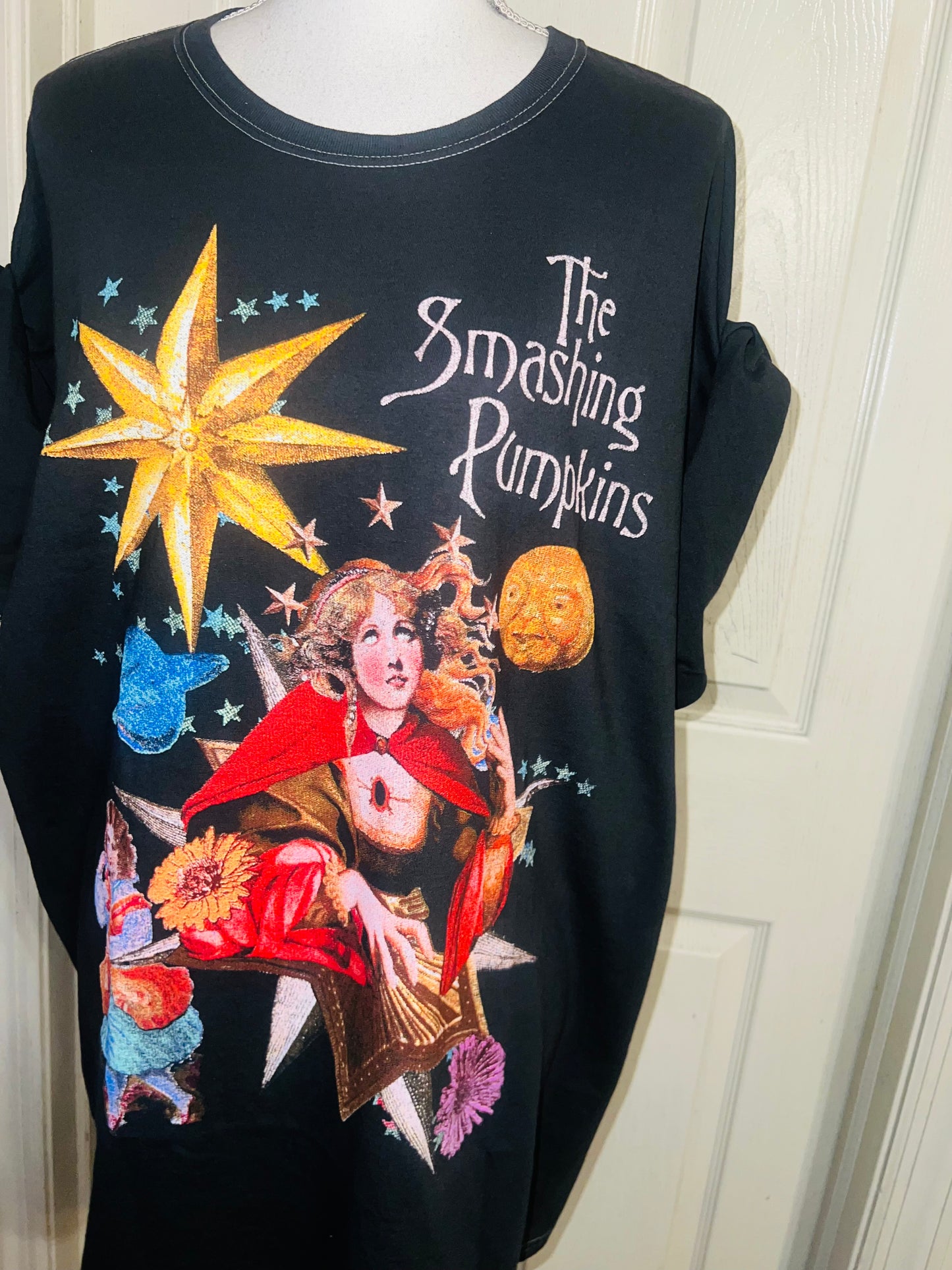 The Smashing Pumpkins Oversized Distressed Tee