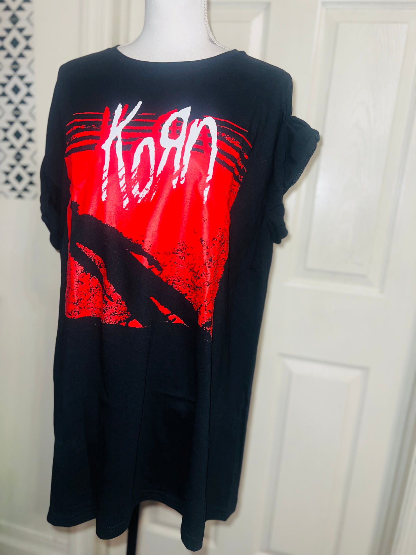 Korn Oversized Distressed Tee