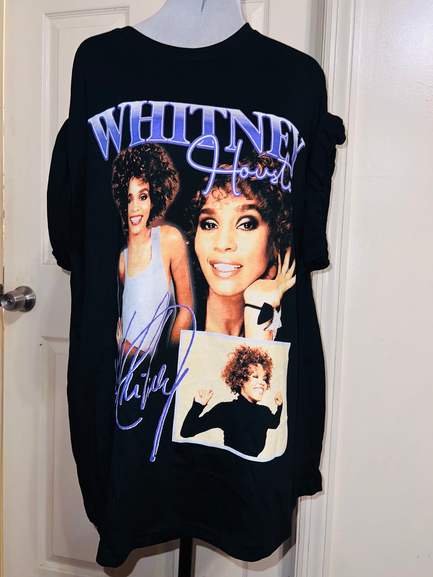 Whitney Houston Oversized Distressed Tee