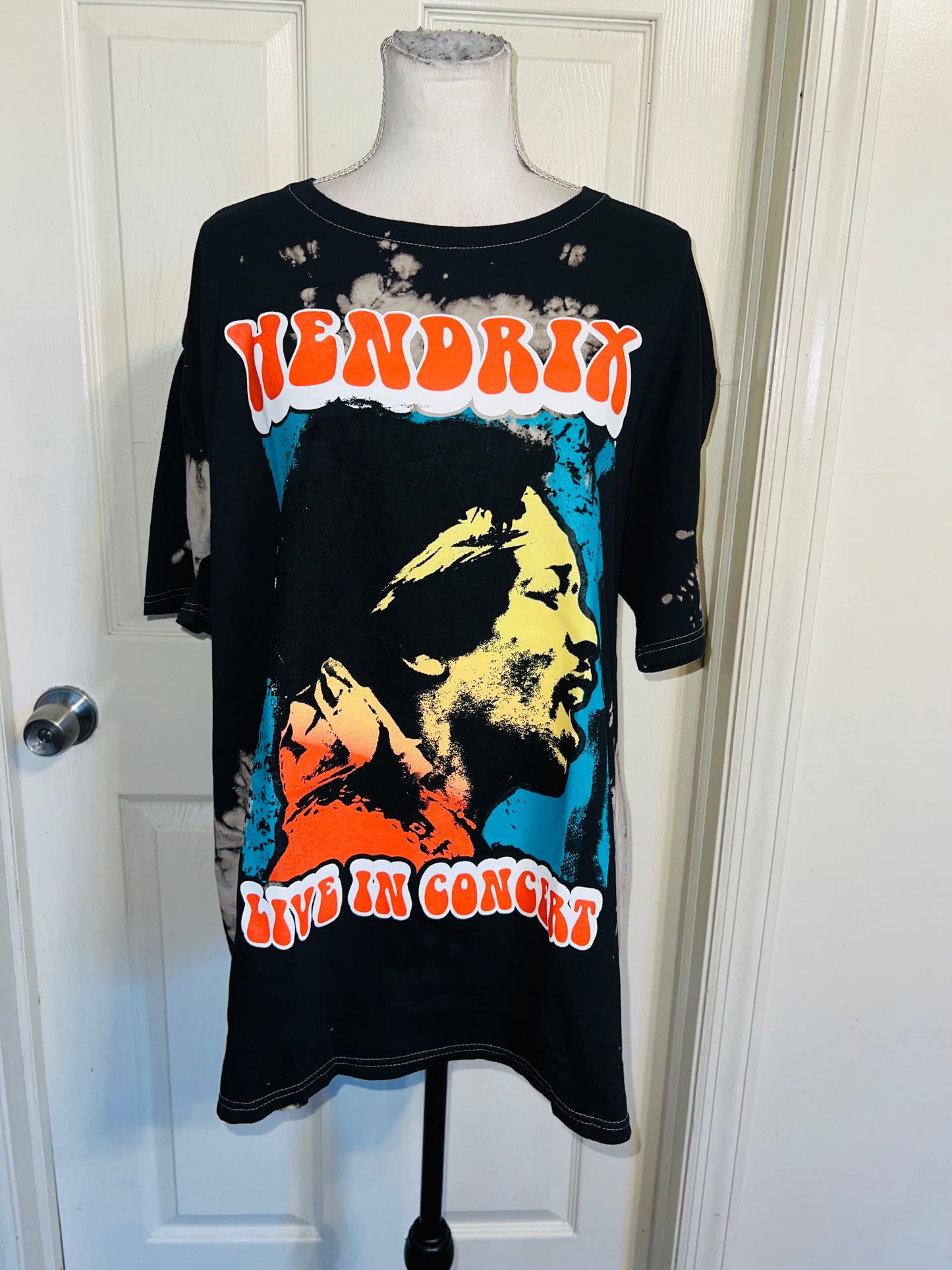 Jimi Hendrix Oversized Distressed Tee