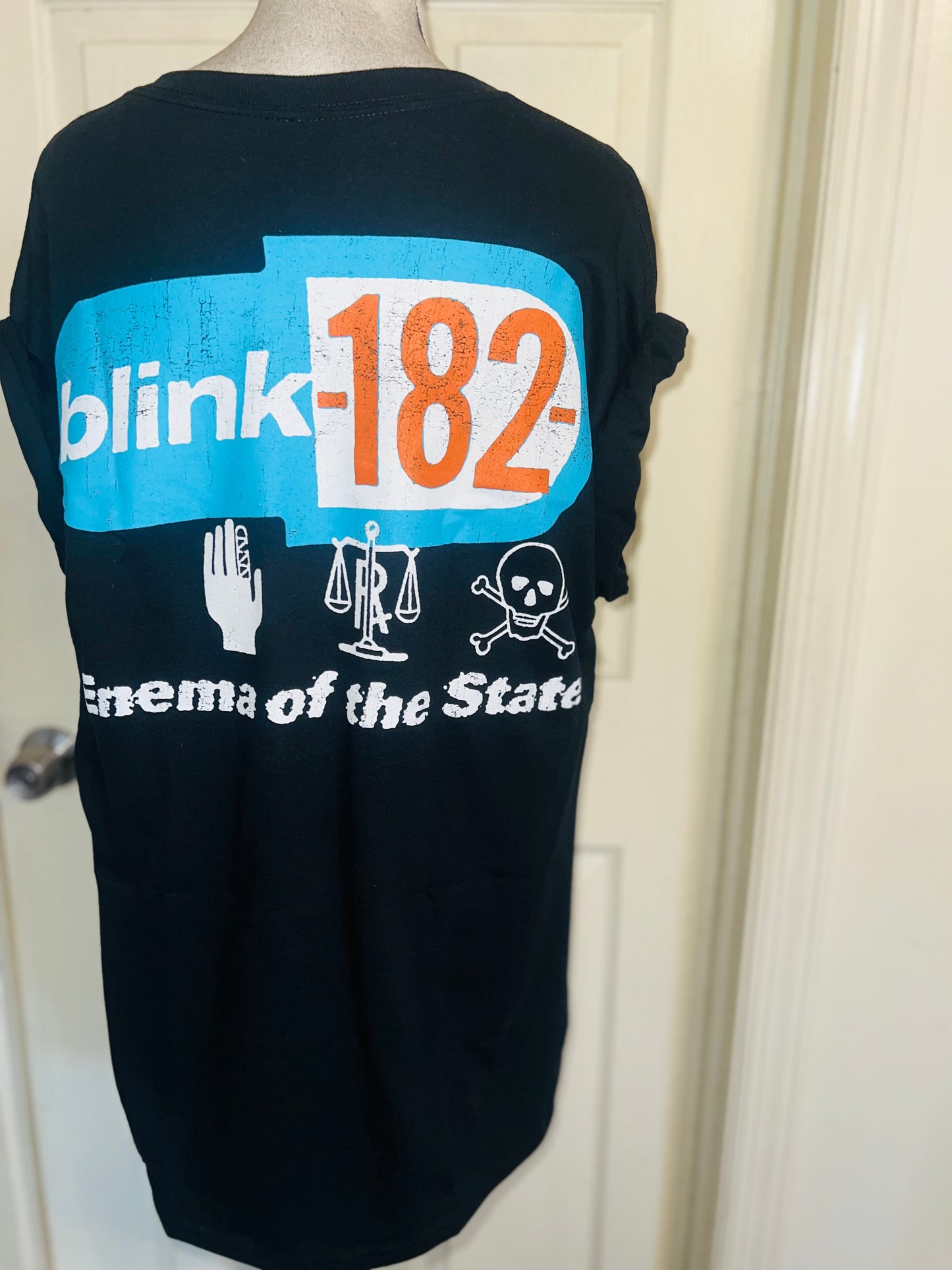 Blink 182 ‘Halloween’ Oversized Distressed Tee