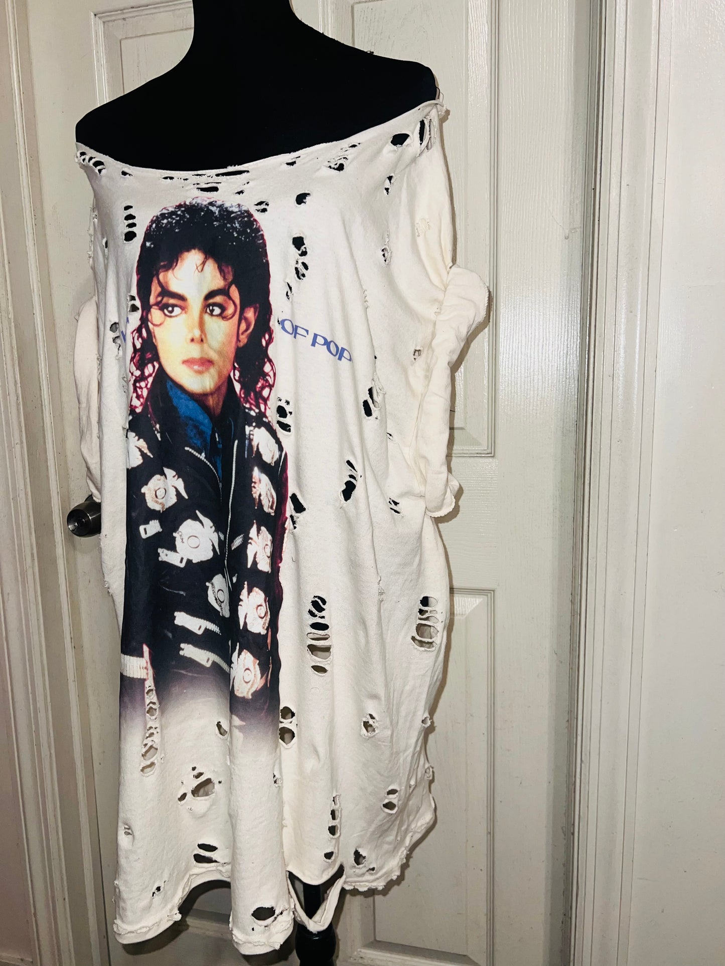 Michael Jackson Oversized Distressed Tee