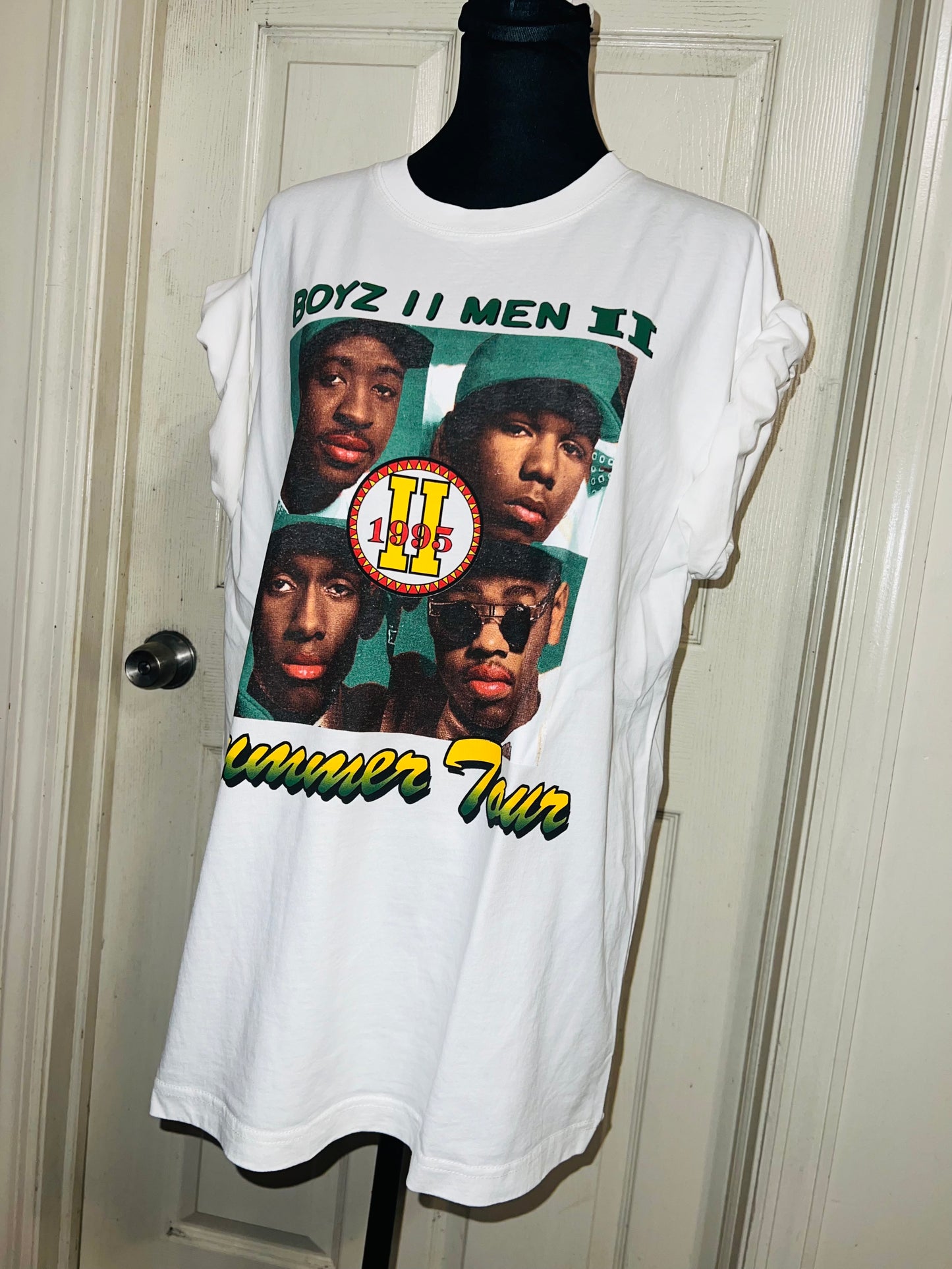 Boyz II Men Double Sided Oversized Distressed Tee