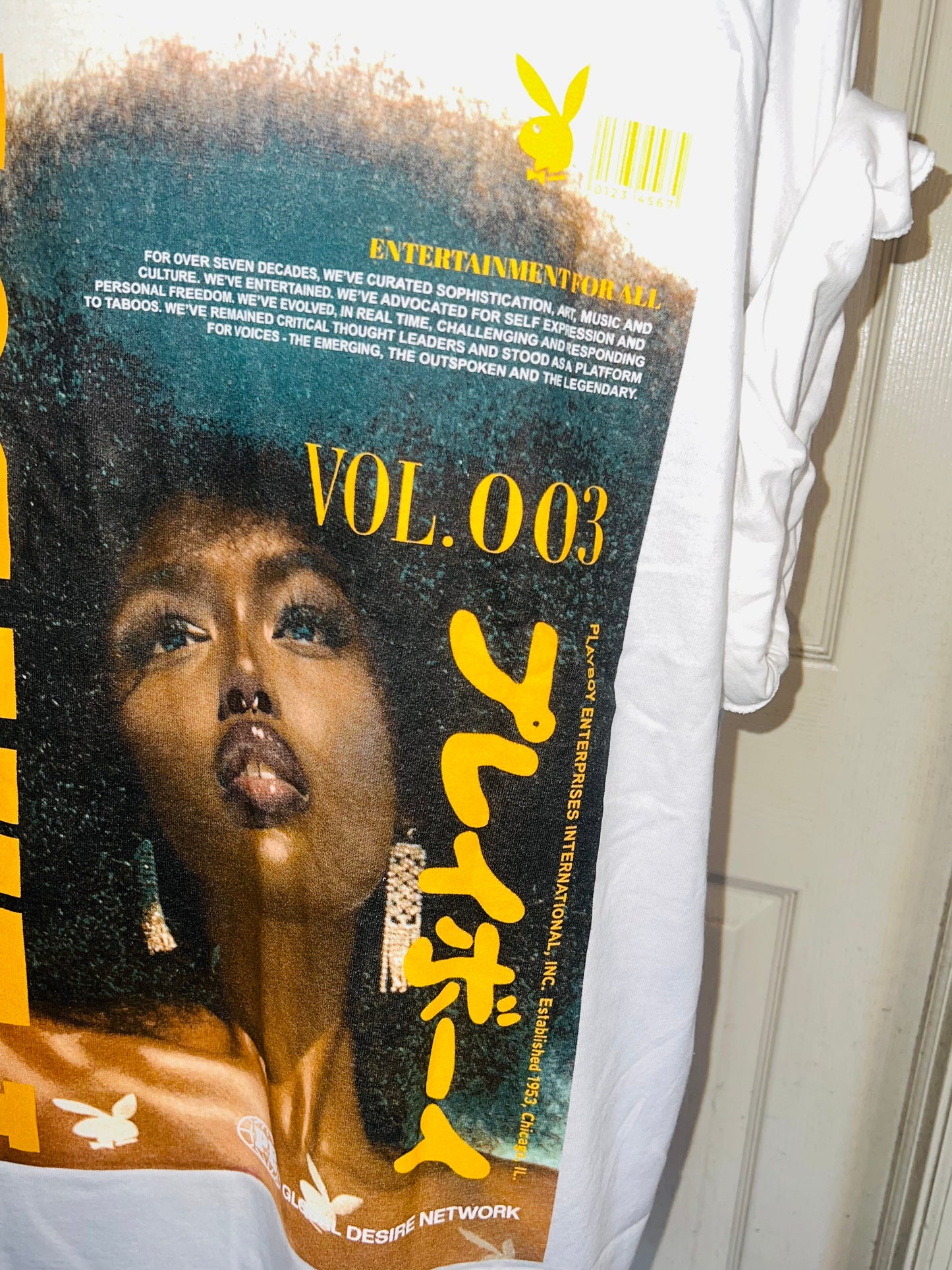 Playboy Double Sided Oversized Distressed Tee