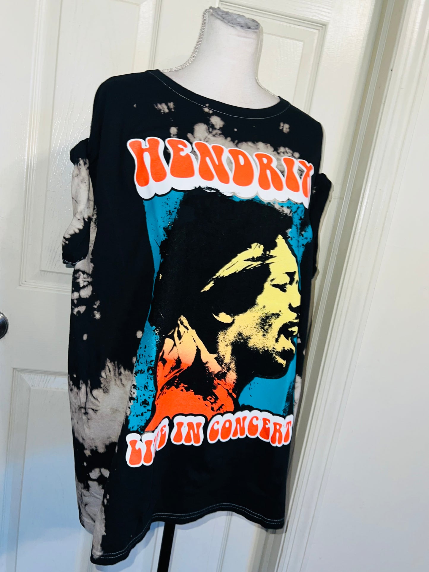 Jimi Hendrix Oversized Distressed Tee