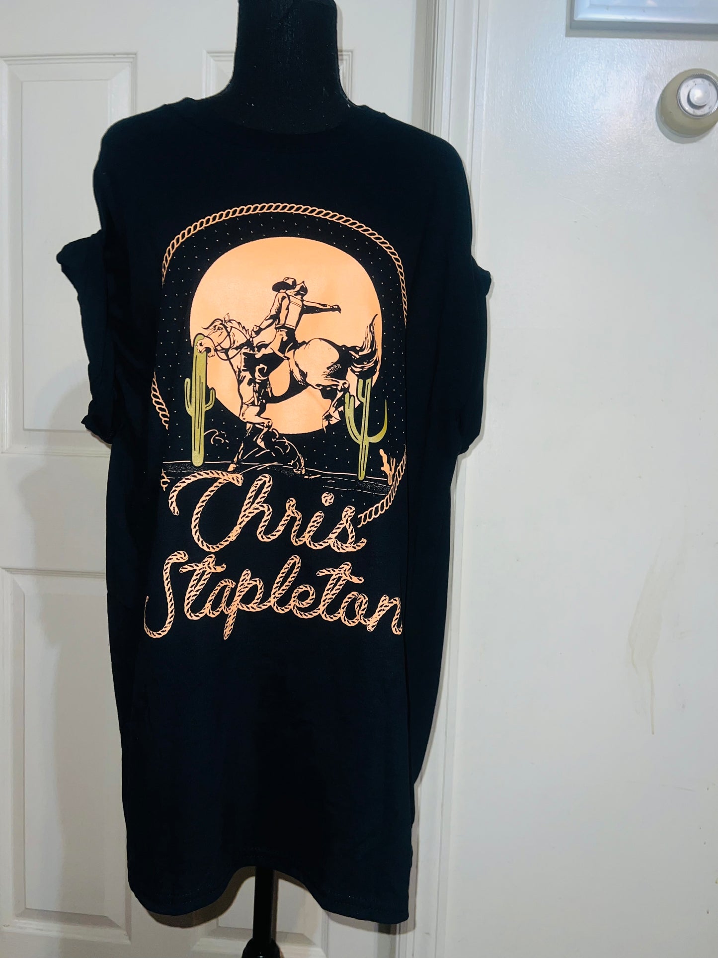 Chris Stapleton Oversized Distressed Tee