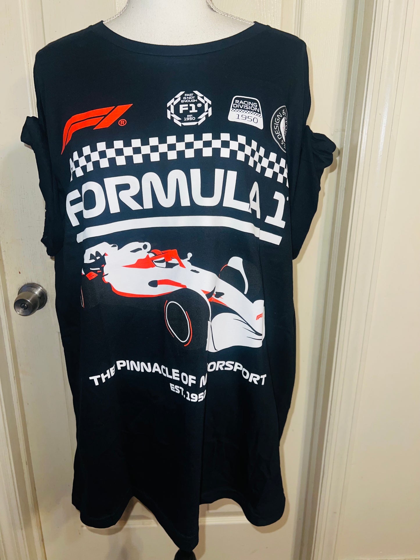 Formula 1 Oversized Distressed Tee