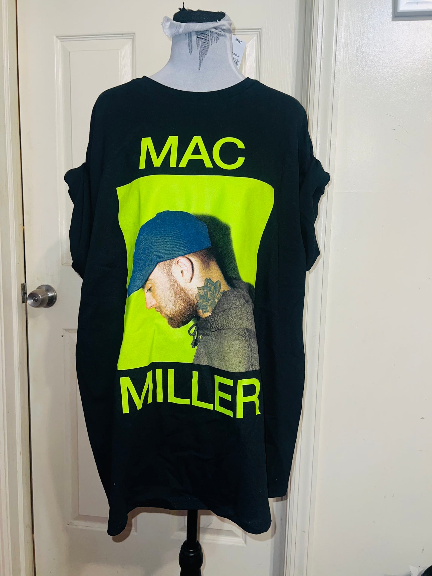Mac Miller Oversized Distressed Tee