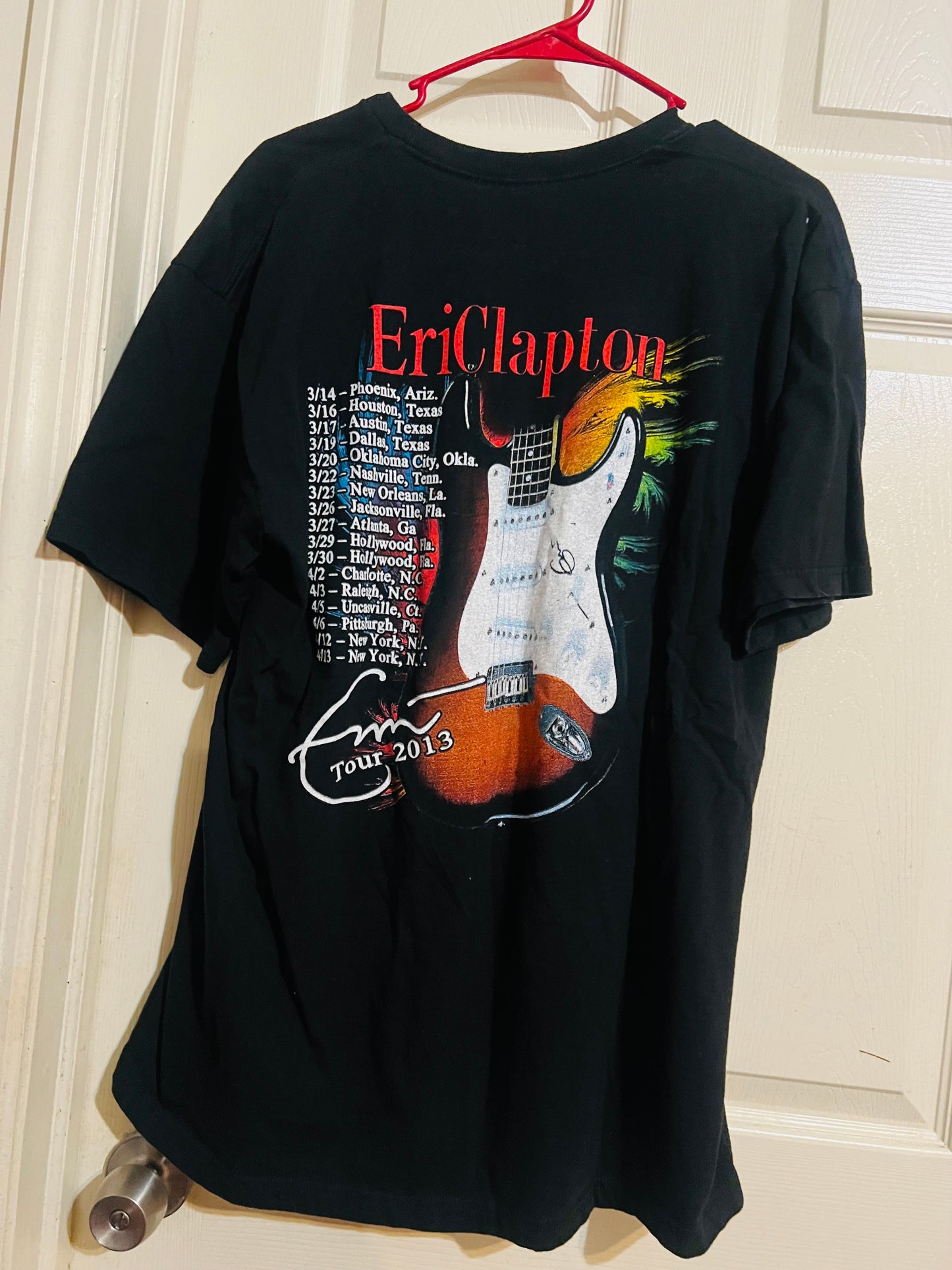 Eric Clapton Vintage Double Sided Oversized Distressed Tee