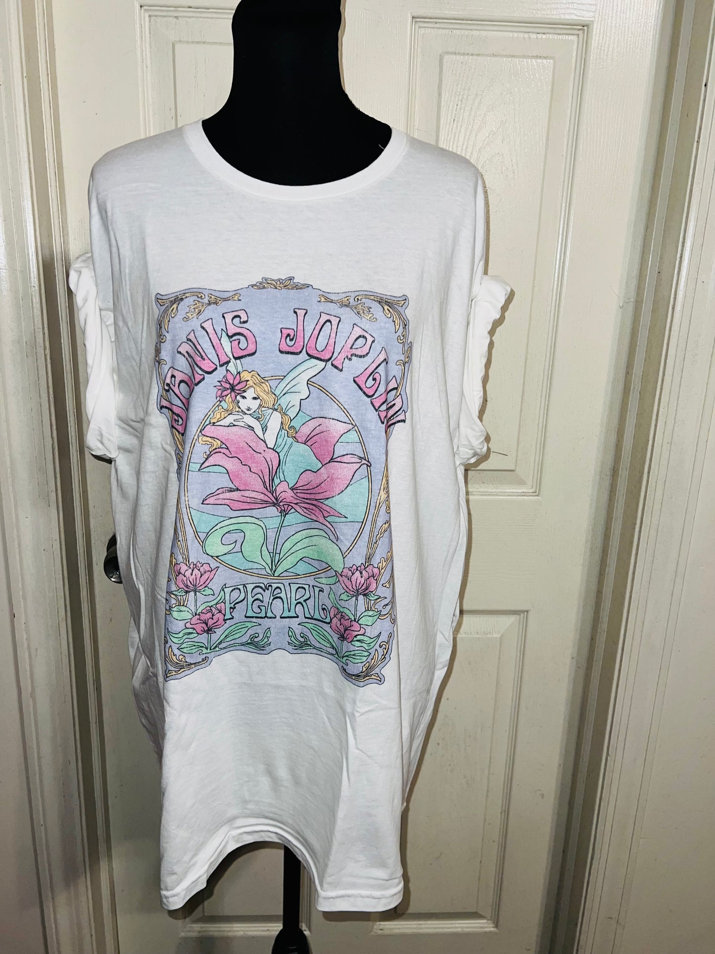 Janis Joplin Oversized Distressed Tee