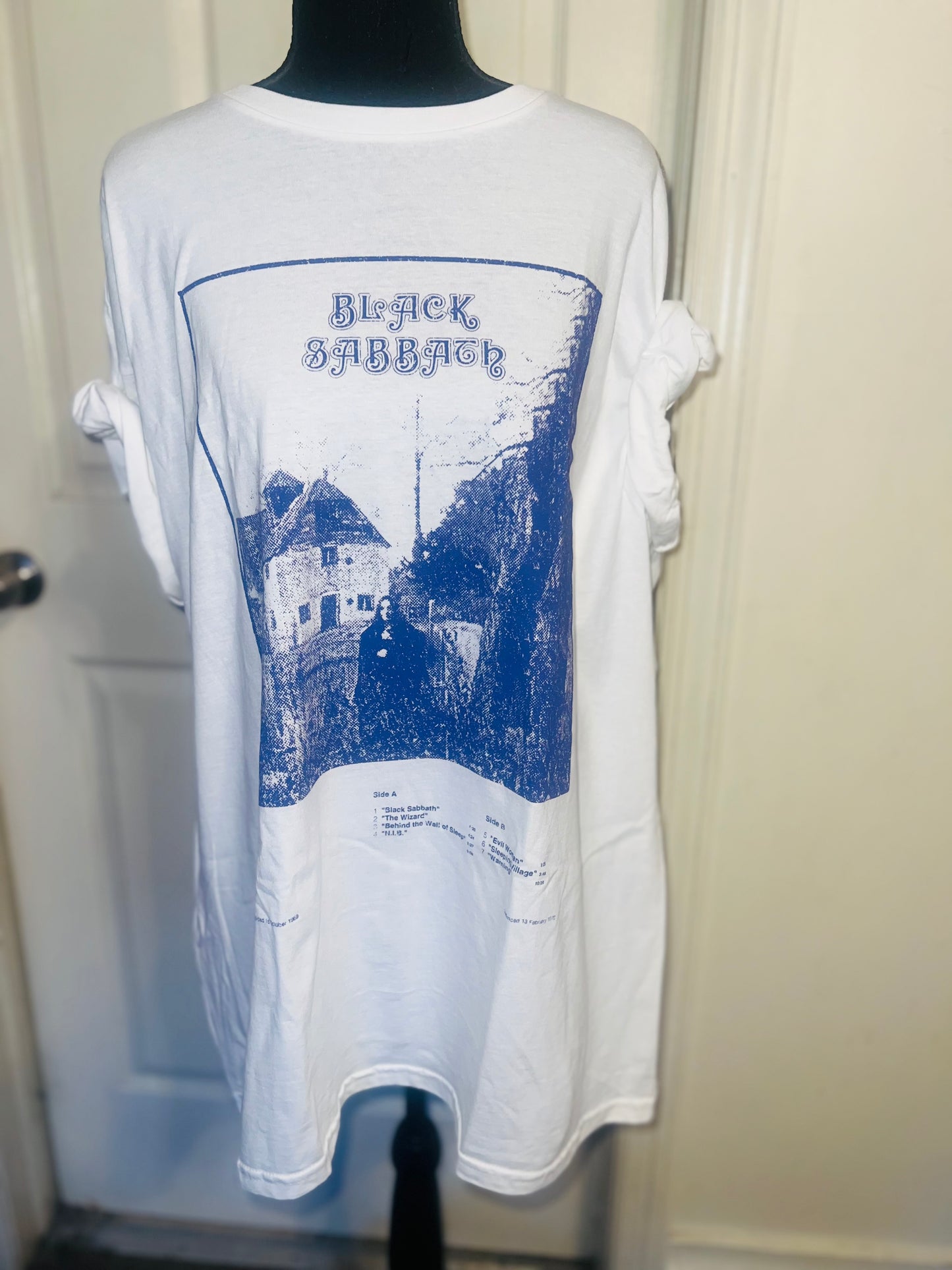 Black Sabbath Oversized Distressed Tee