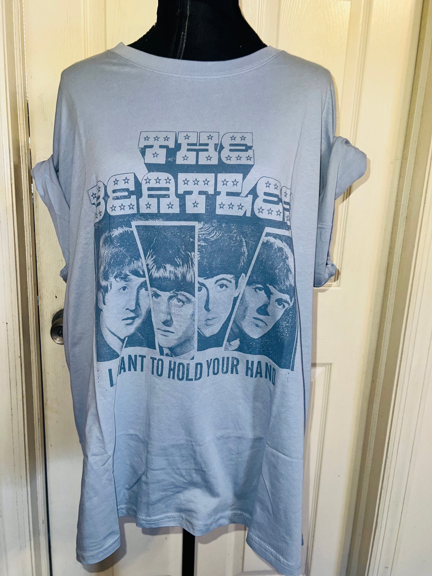 The Beatles Oversized Distressed Tee