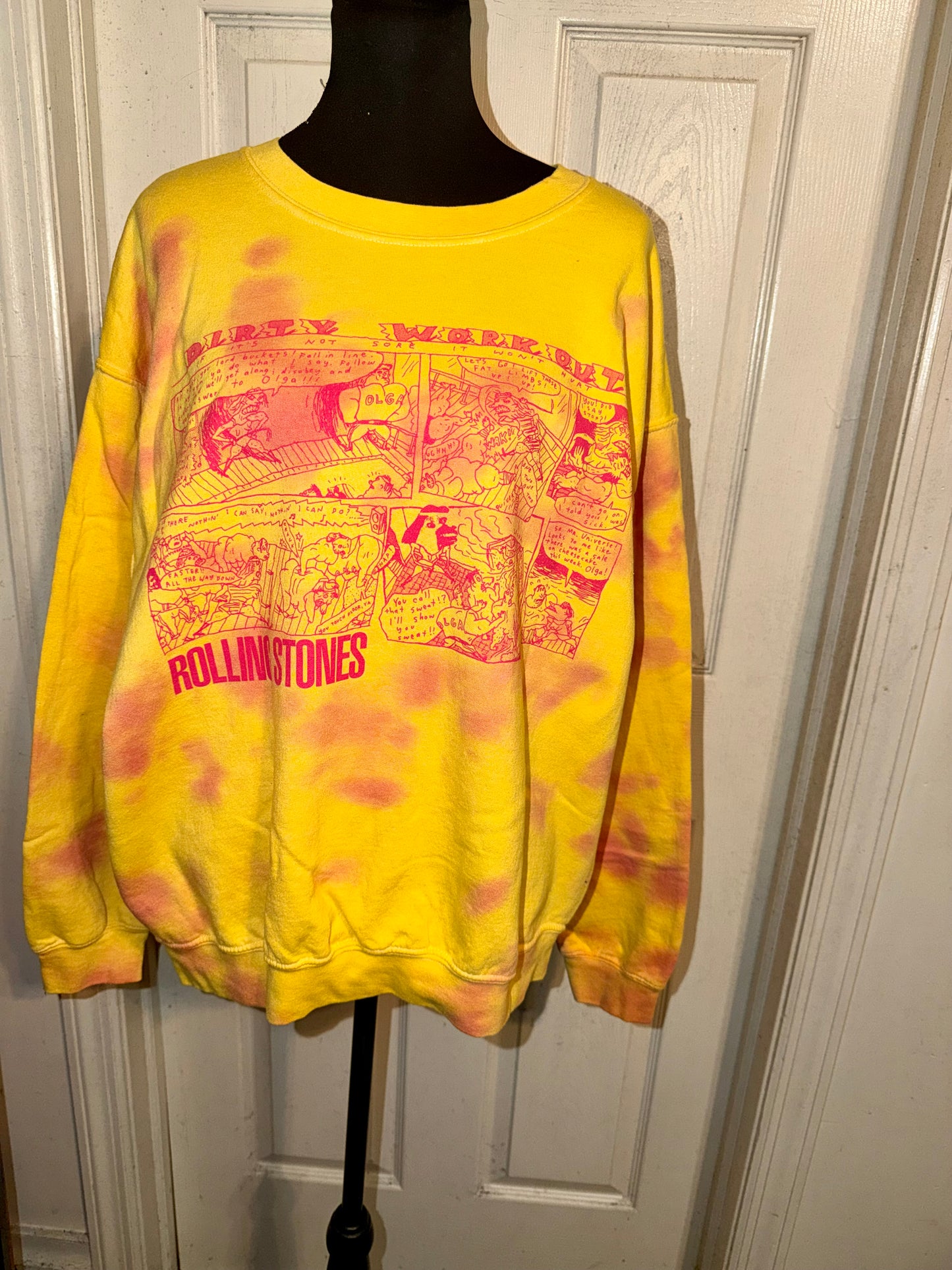 The Rolling Stones Oversized Distressed Sweatshirt