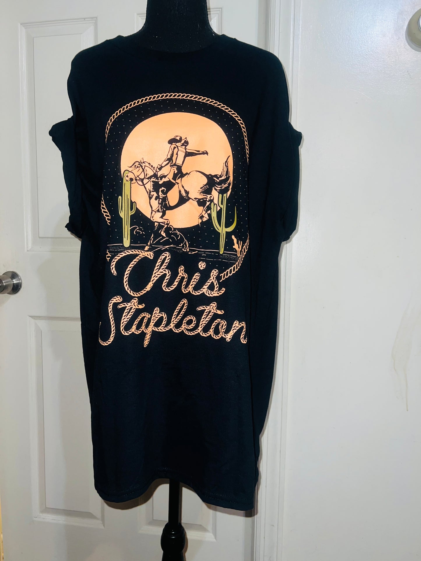 Chris Stapleton Oversized Distressed Tee