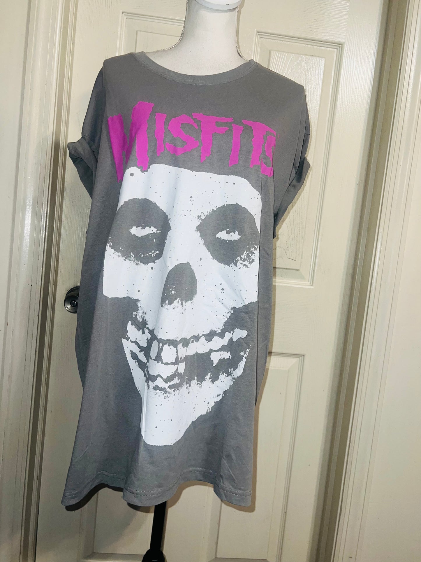 Misfits Double Sided Oversized Distressed Tee