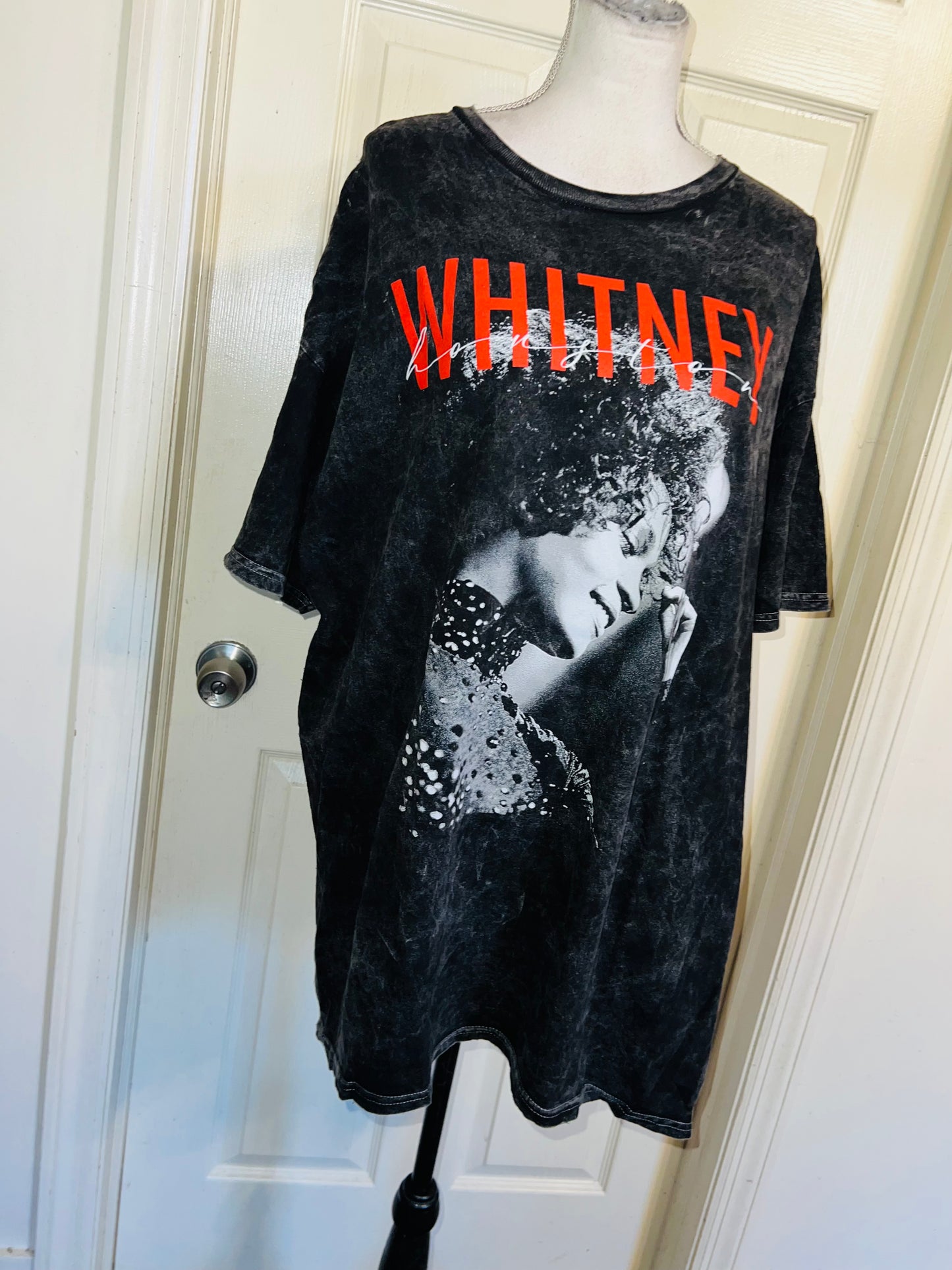 Whitney Houston Oversized Distressed Tee