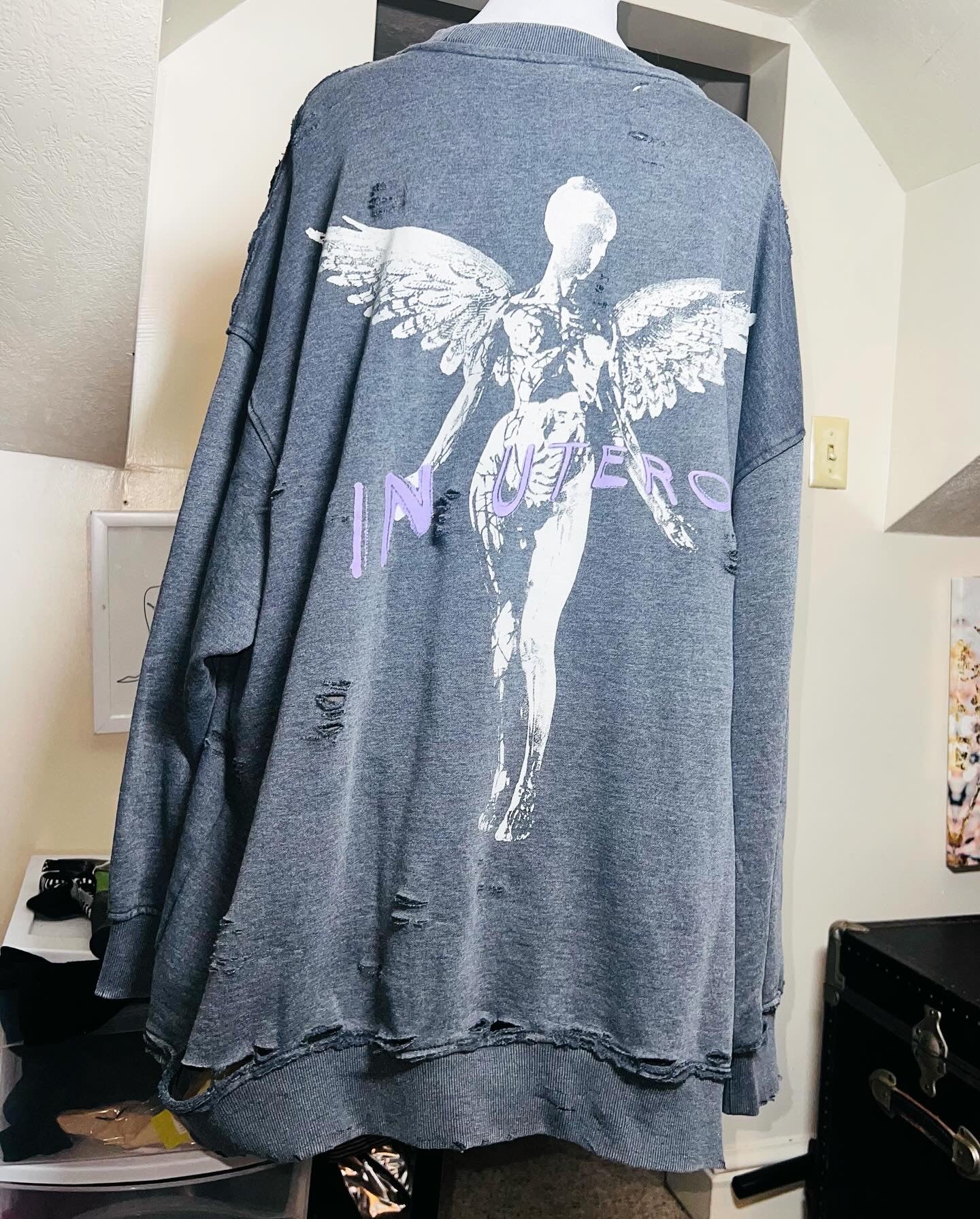 Nirvana Oversized Double Sided Sweatshirt