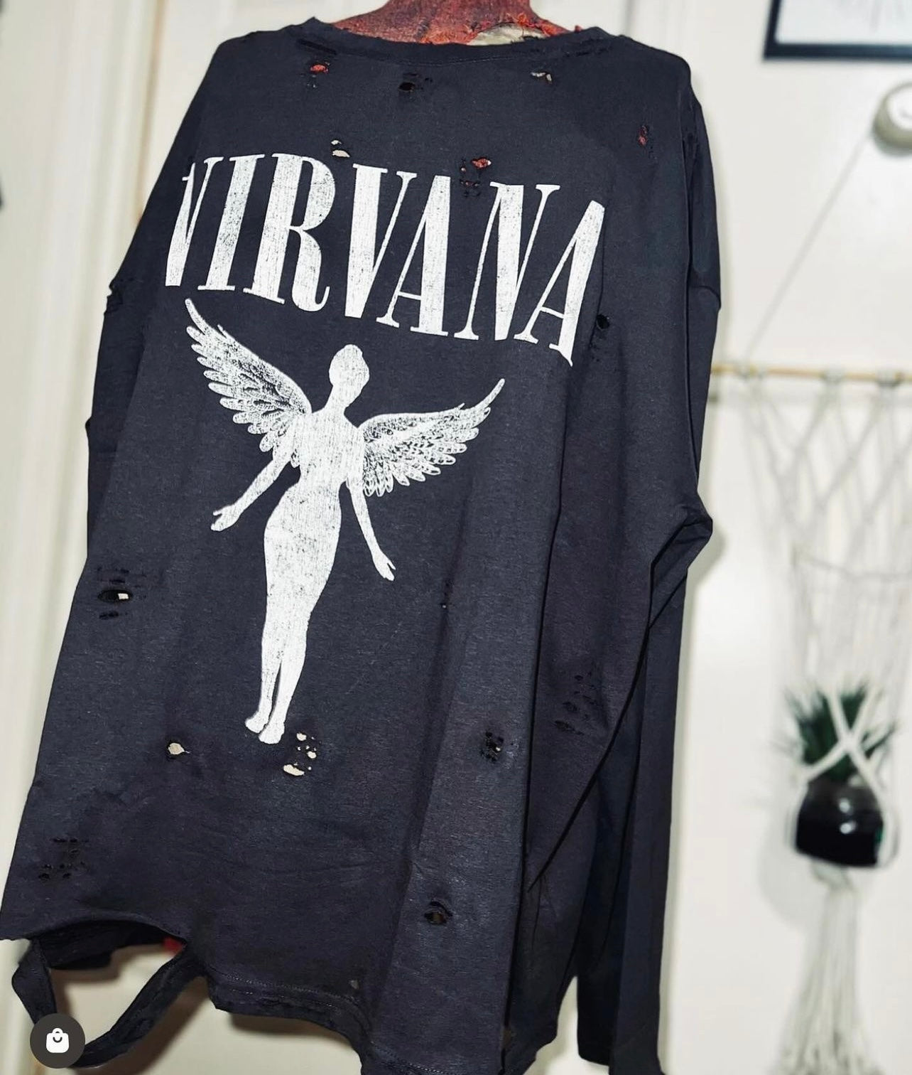 Nirvana Long Sleeve Oversized Shirt