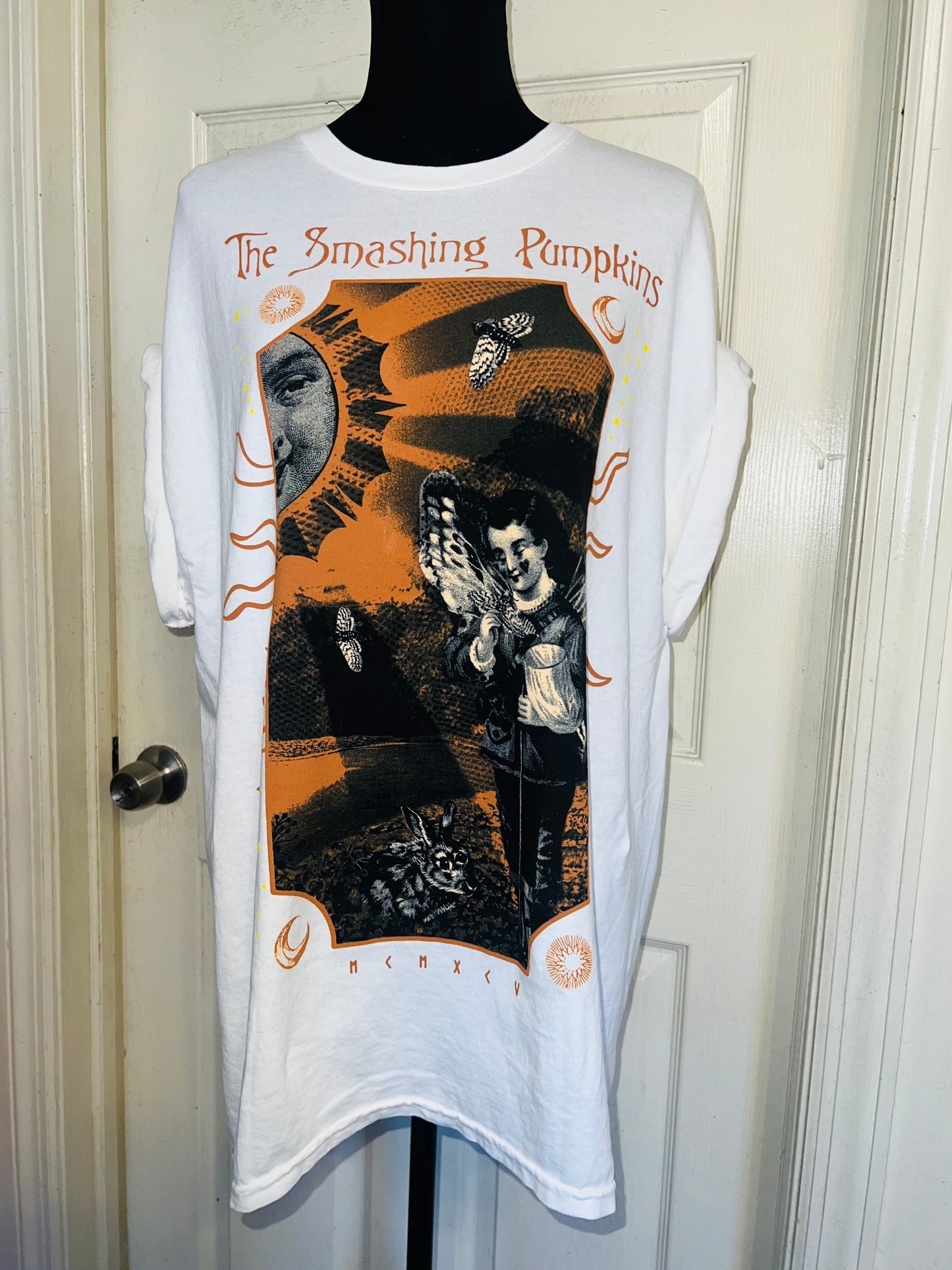 The Smashing Pumpkins Double Sided Oversized Distressed Tee