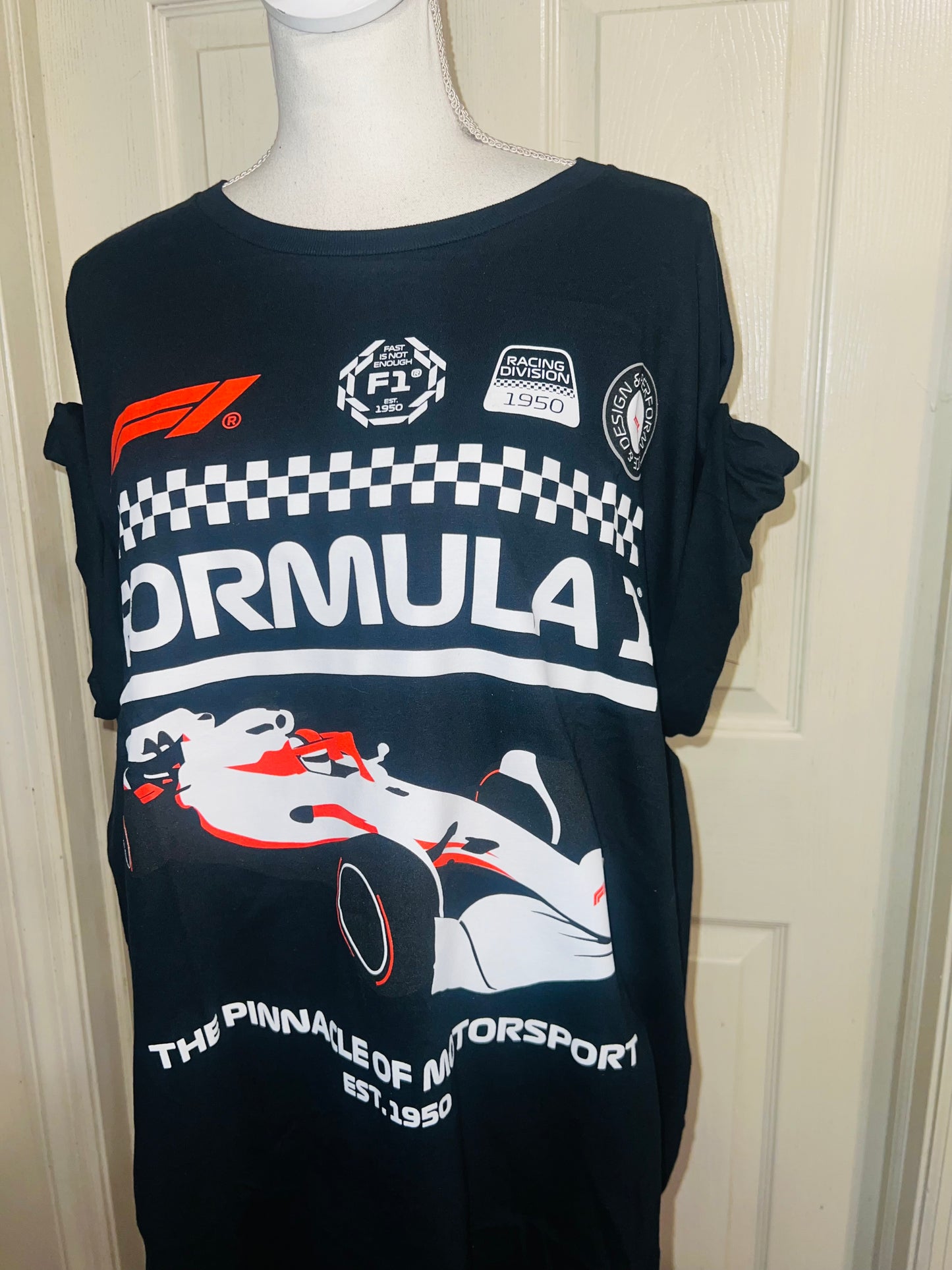 Formula 1 Oversized Distressed Tee