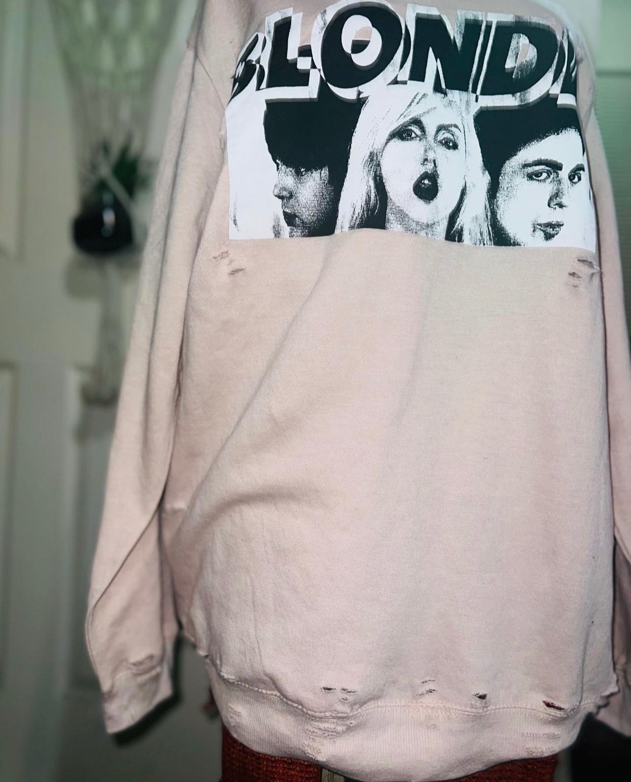 Blondie Oversized Distressed Sweatshirt