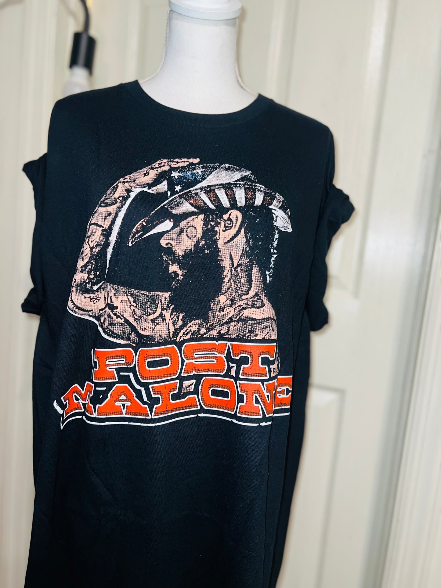 Post Malone Oversized Distressed Teeo