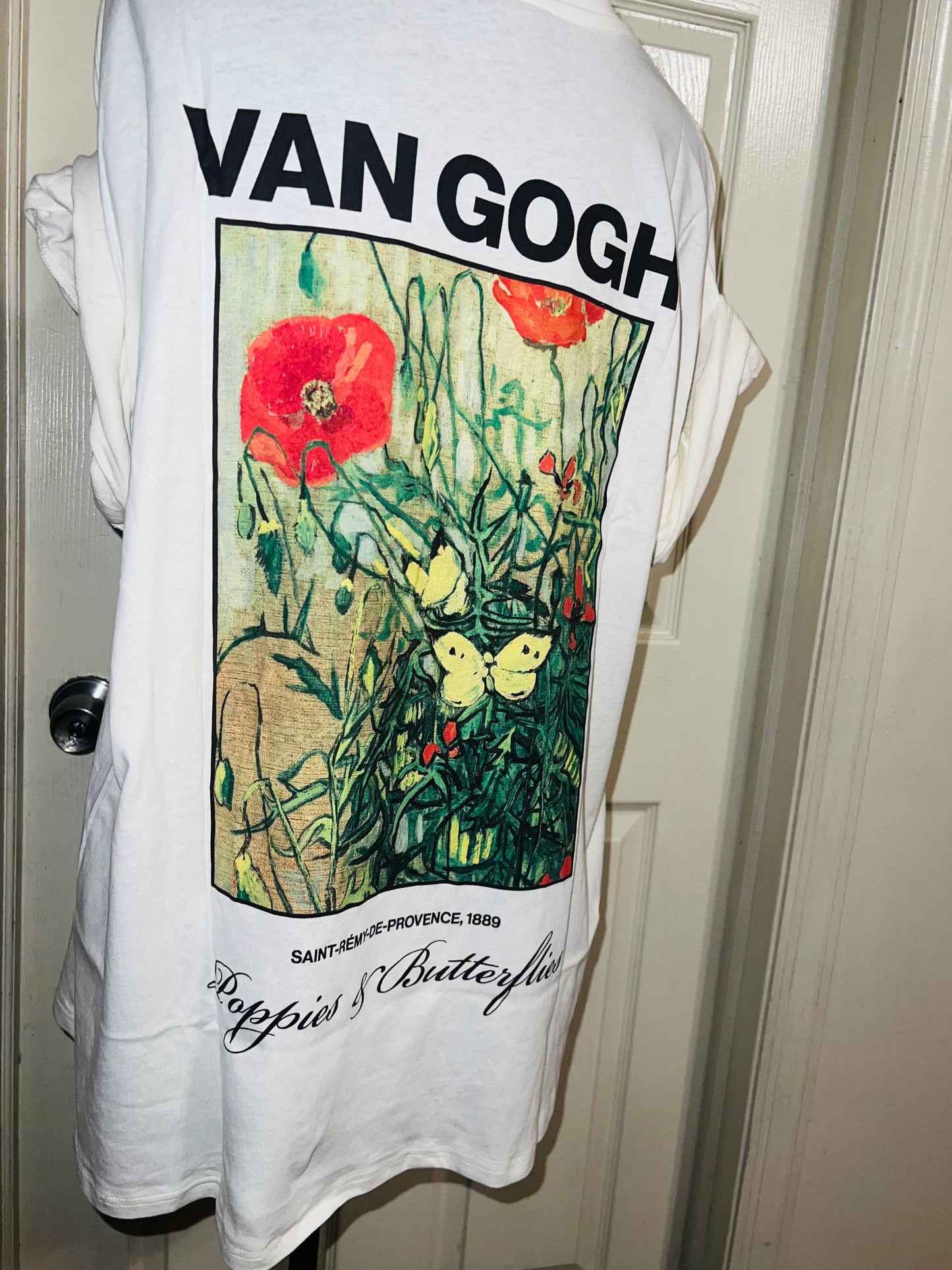 Vincent Van Gogh Double Sided Oversized Distressed Tee