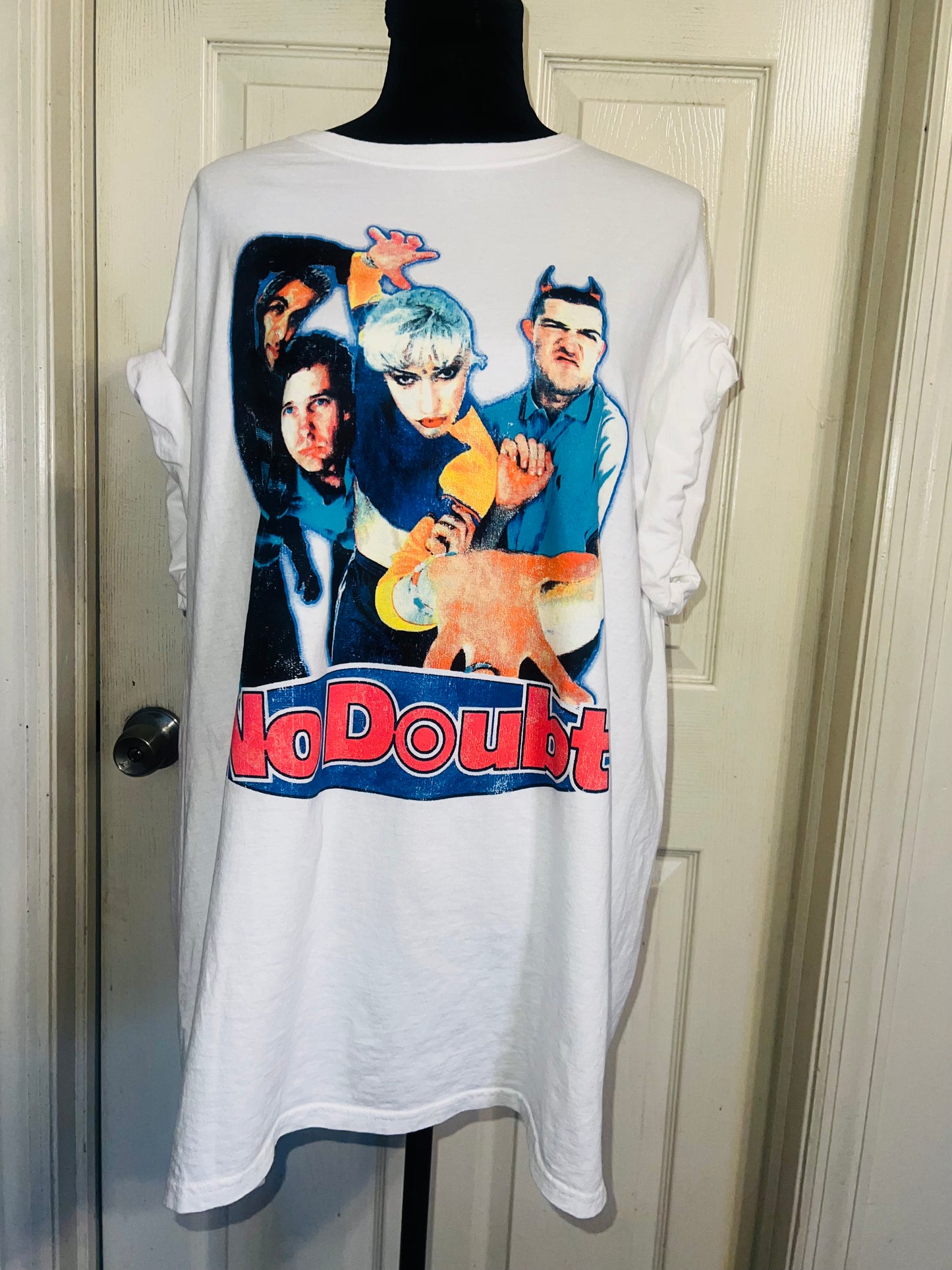 No Doubt Oversized Distressed Tee