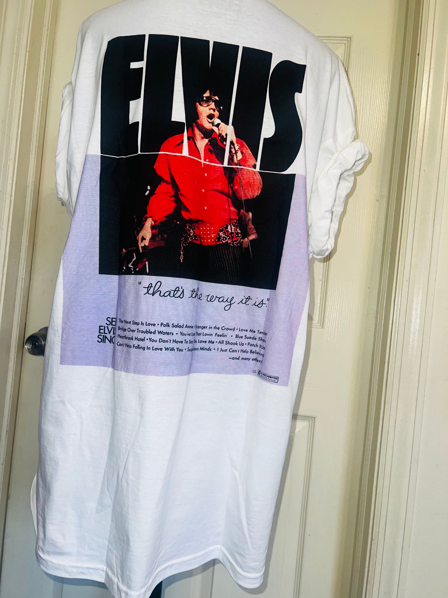 Elvis Double Sided Oversized Distressed Tee