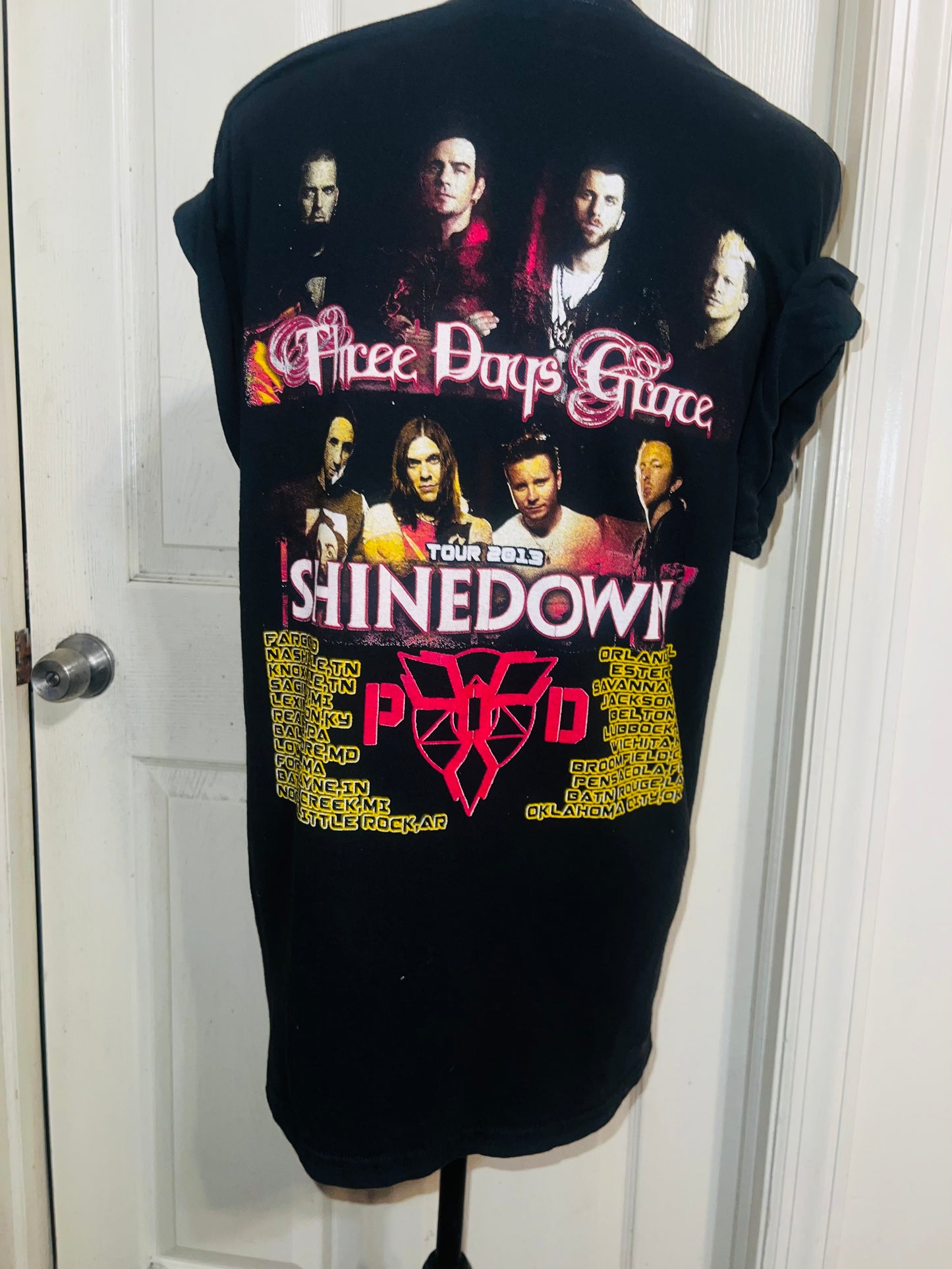 Vintage Shinedown/Three Days Grace Double Sided Oversized Tee