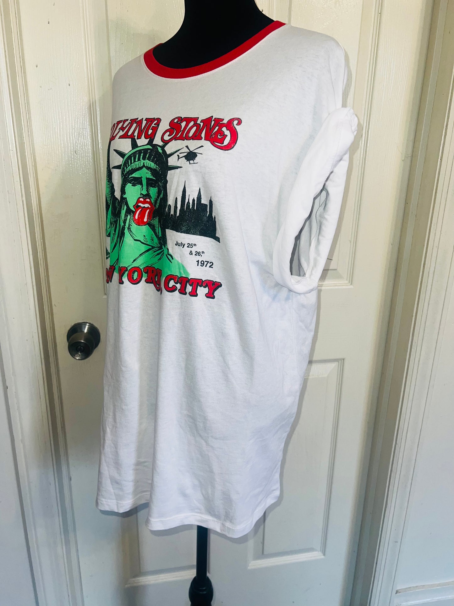 Rolling Stones Oversized Distressed Ted