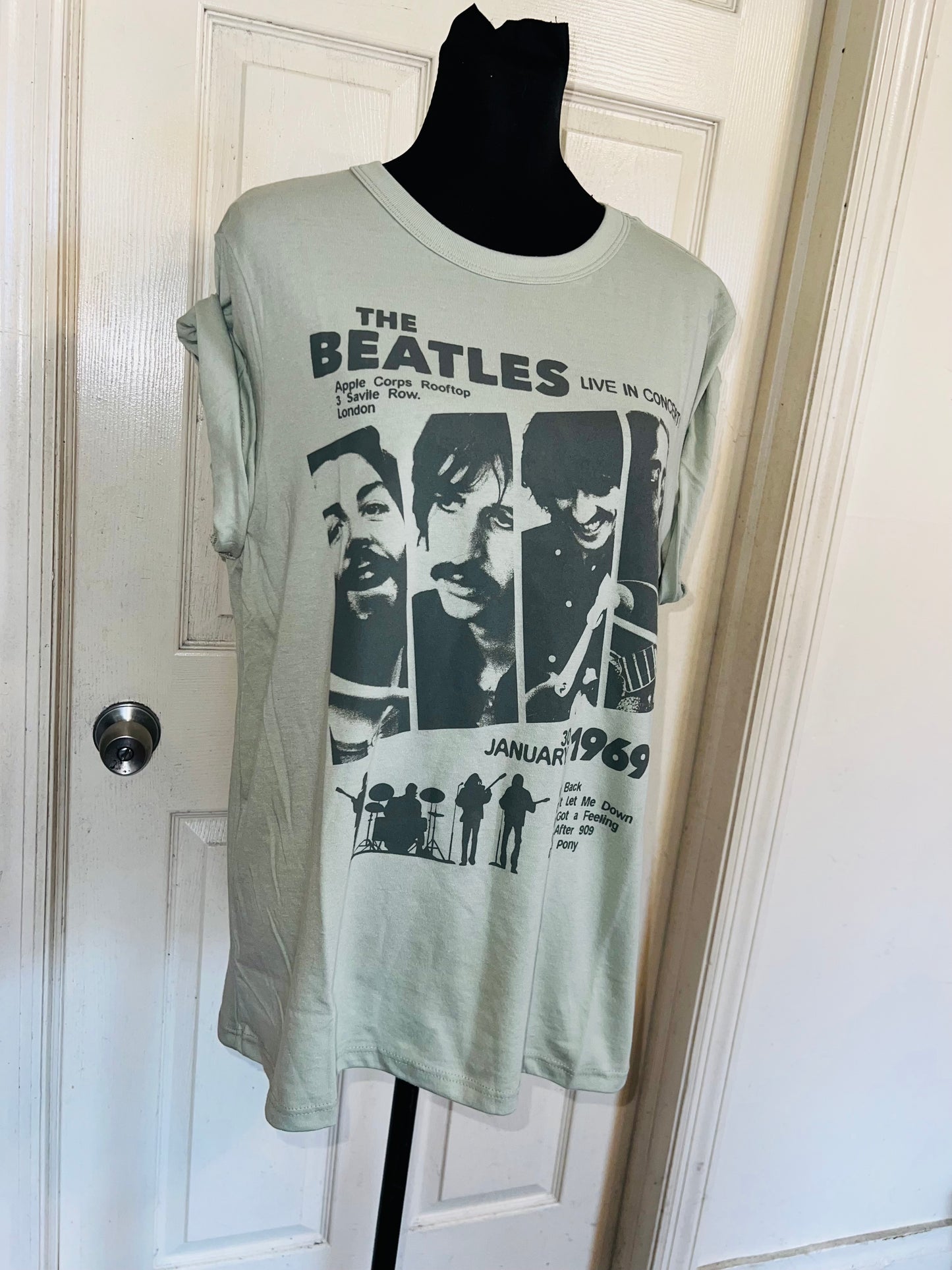 The Beatles Oversized Distressed Tee
