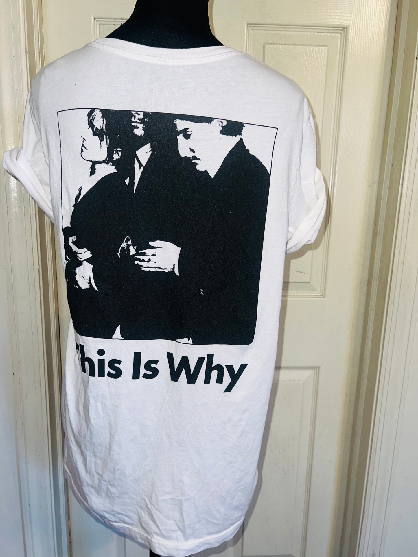 Paramore This is Why Double Sided Oversized Distressed Tee