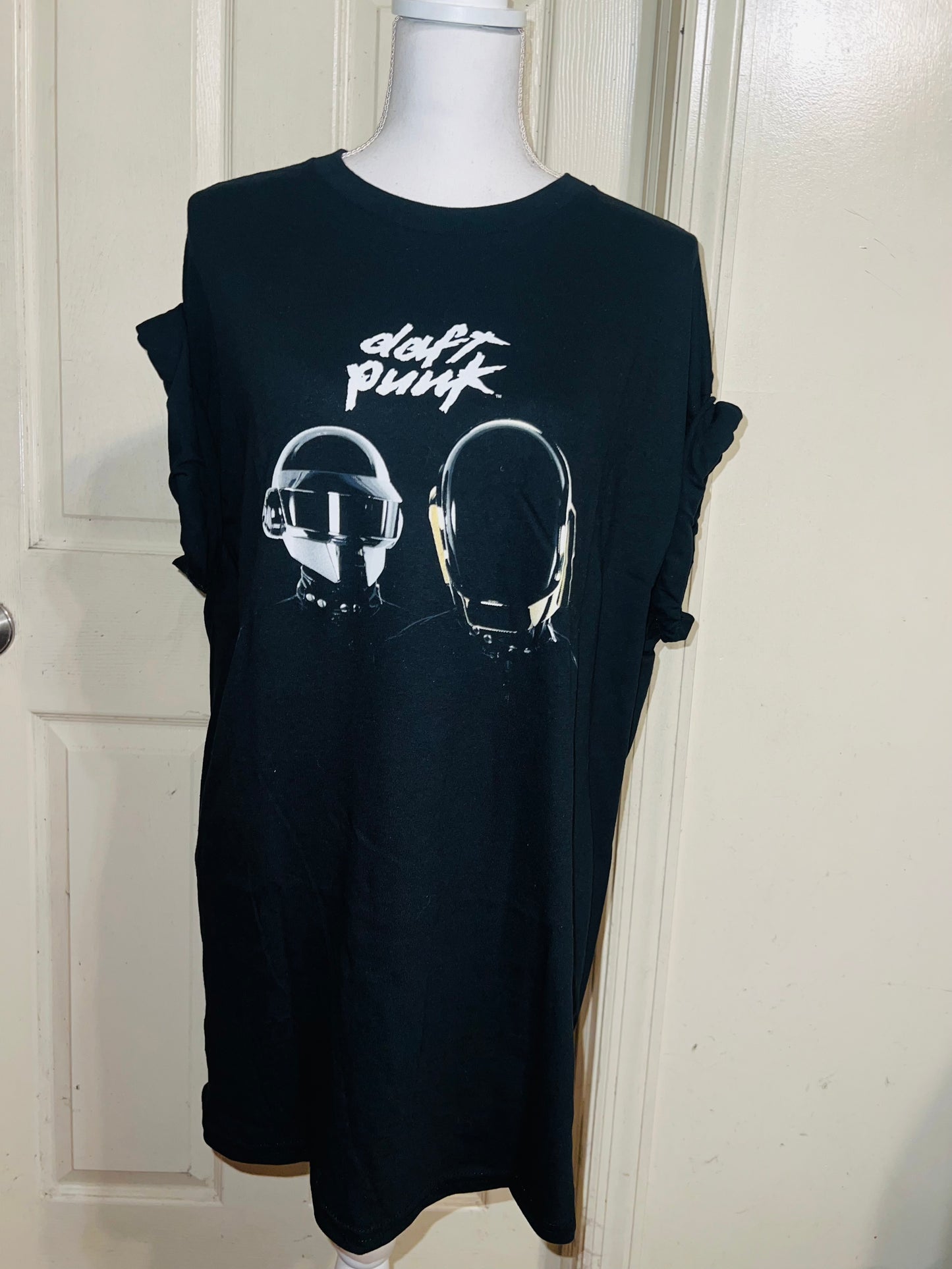Daft Punk Oversized Distressed Tee