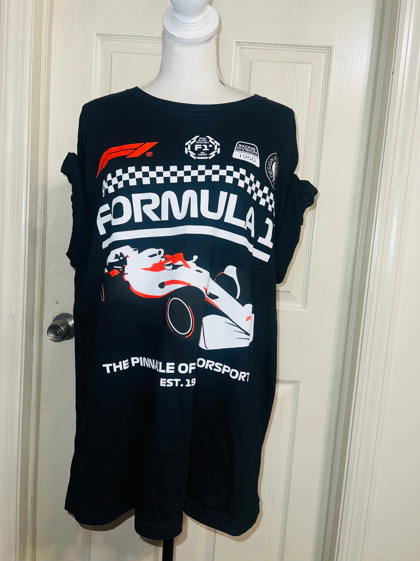 Formula 1 Oversized Distressed Tee