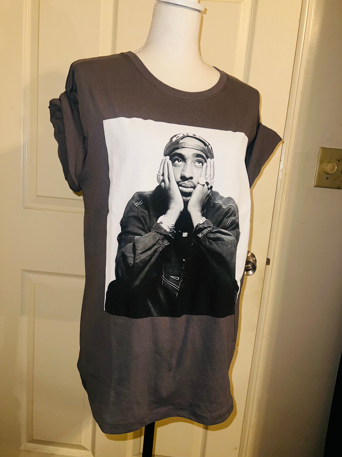 Tupac Oversized Distressed Tee