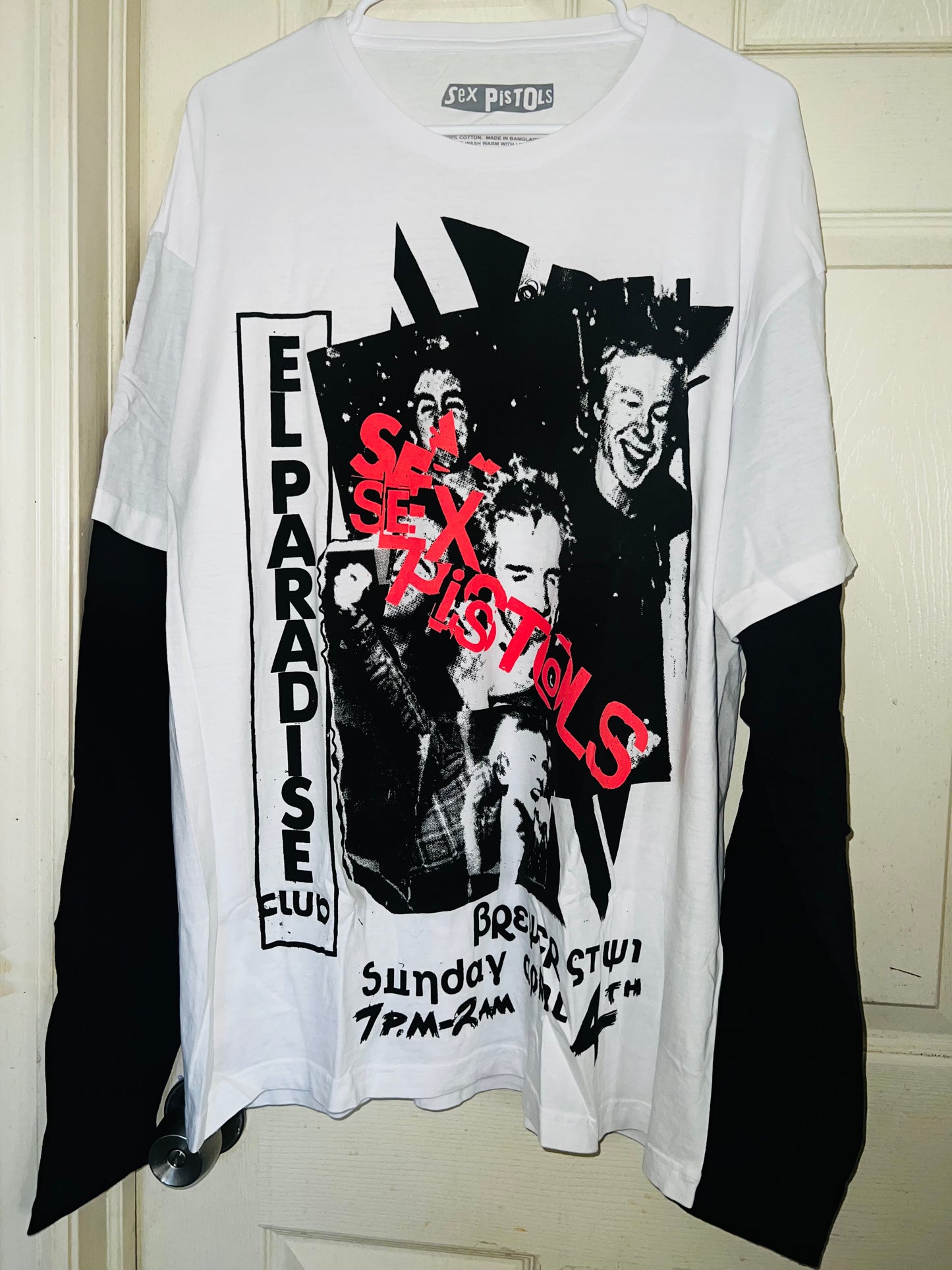 Sex Pistols Double Sided Long Sleeve Oversized Shirt