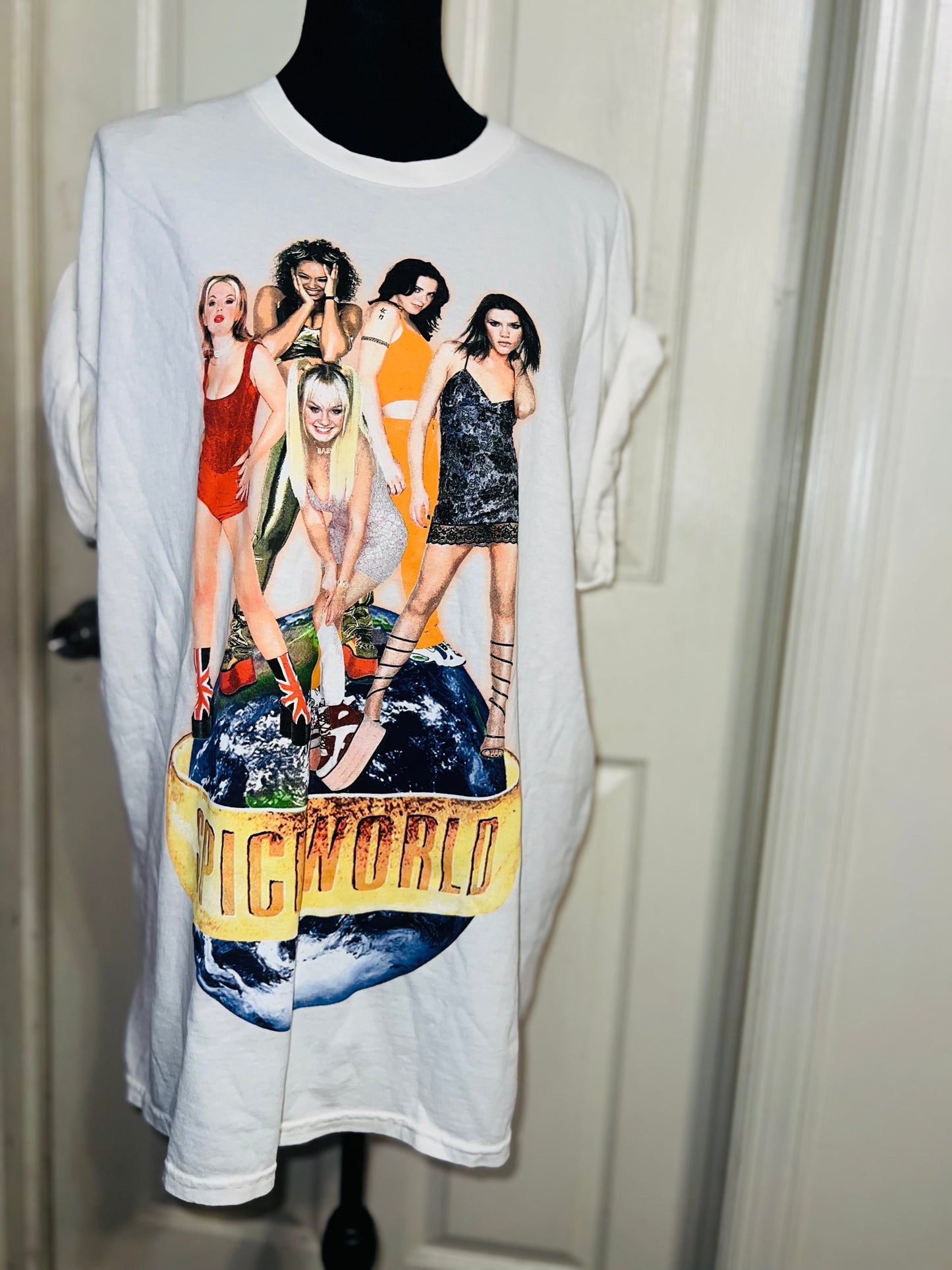 The Spice Girls “Spiceworld” Oversized Distressed Tee