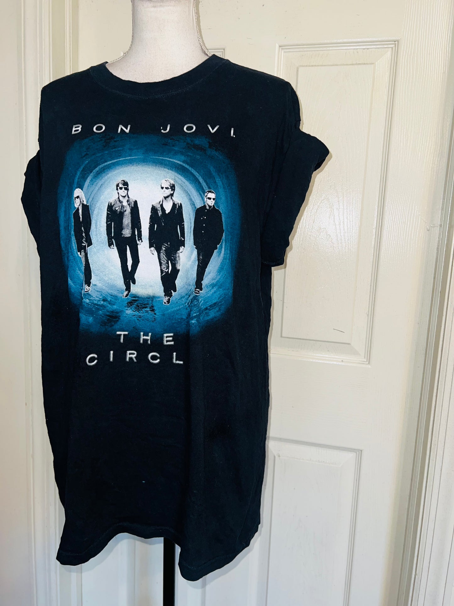 Bon Jovi Double Sided Oversized Distressed Tee
