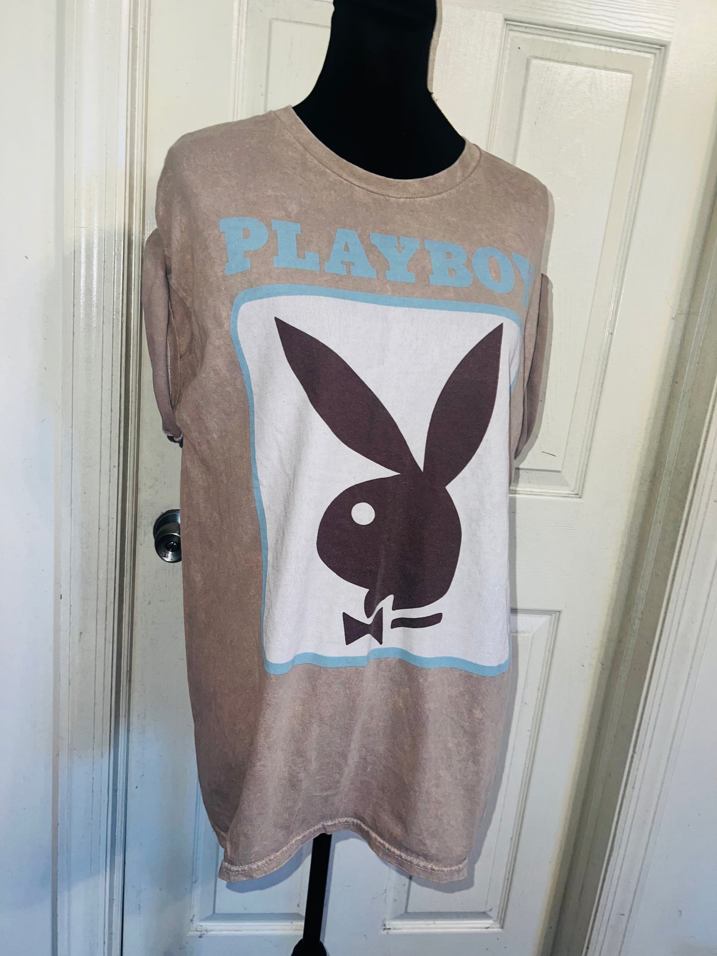 Playboy Oversized Distressed Tee
