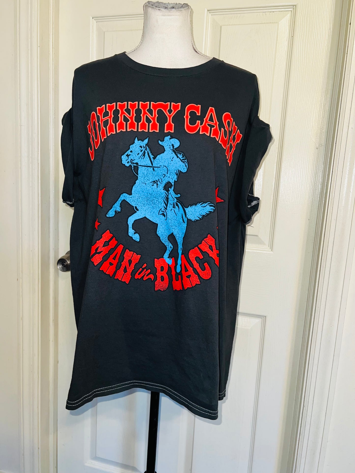 Johnny Cash Double Sided Oversized Distressed Tee