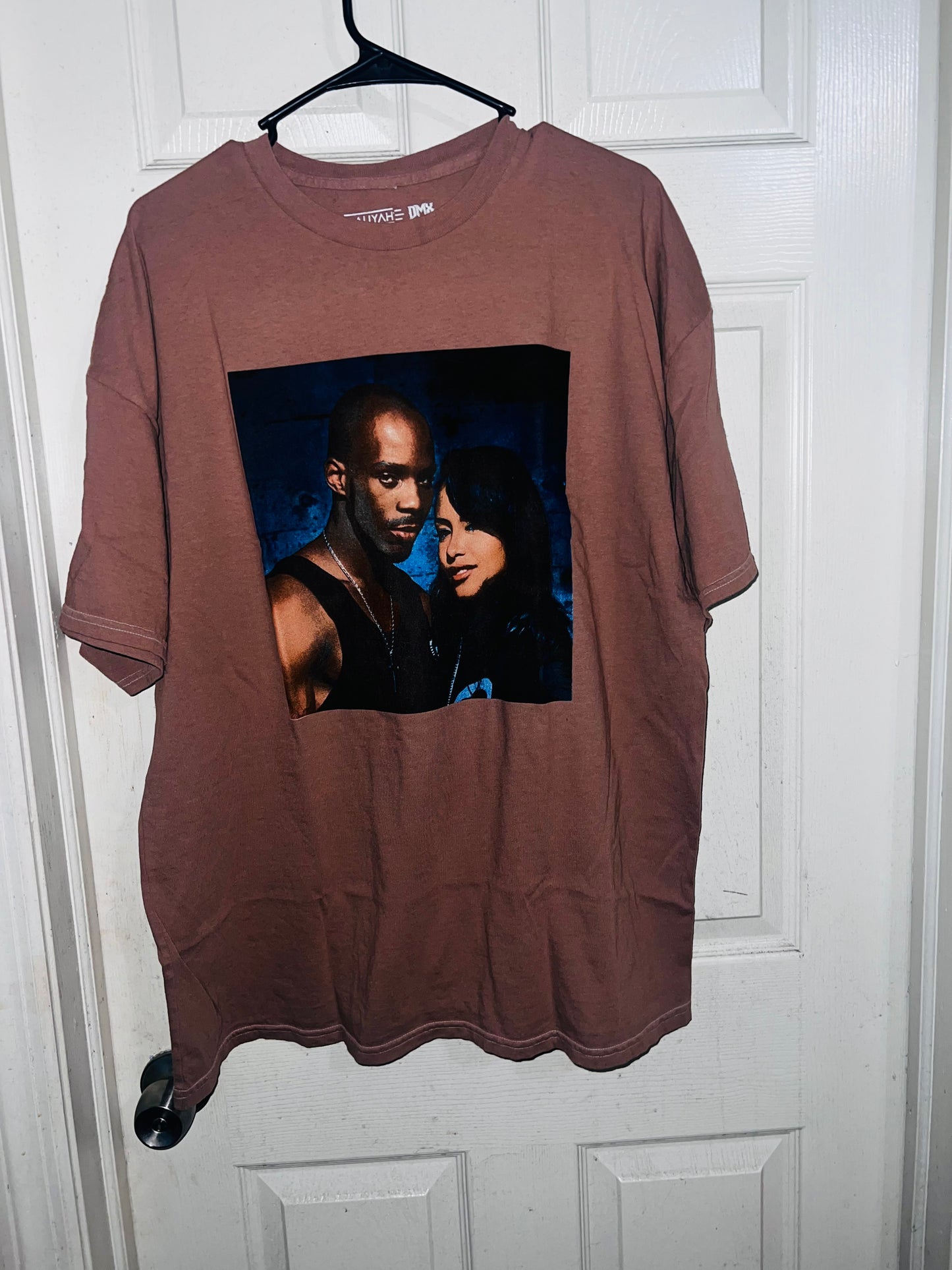 Aaliyah and DMX Oversized Distressed Tee