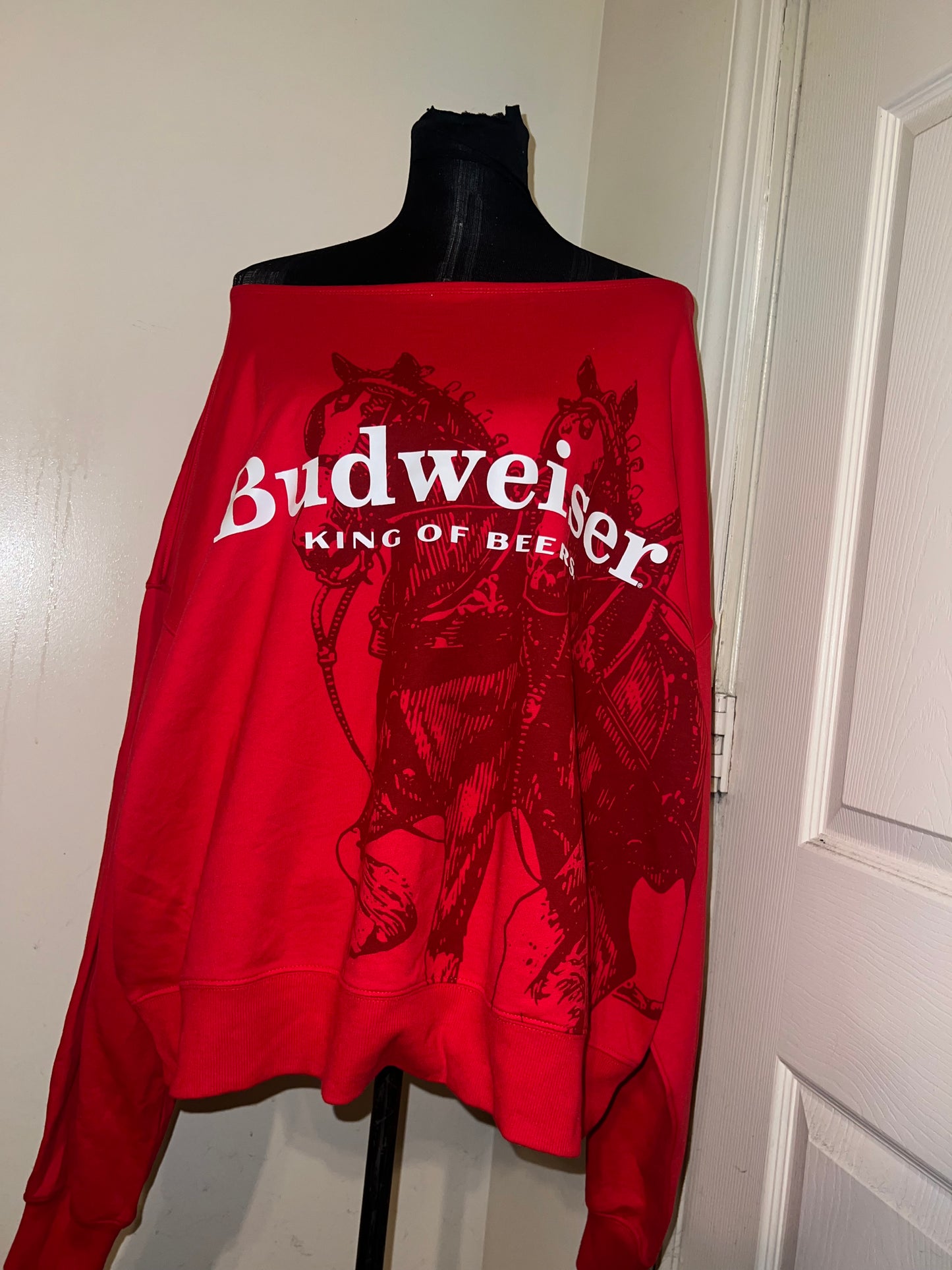 Budweiser Oversized Distressed OFTS Sweatshirt