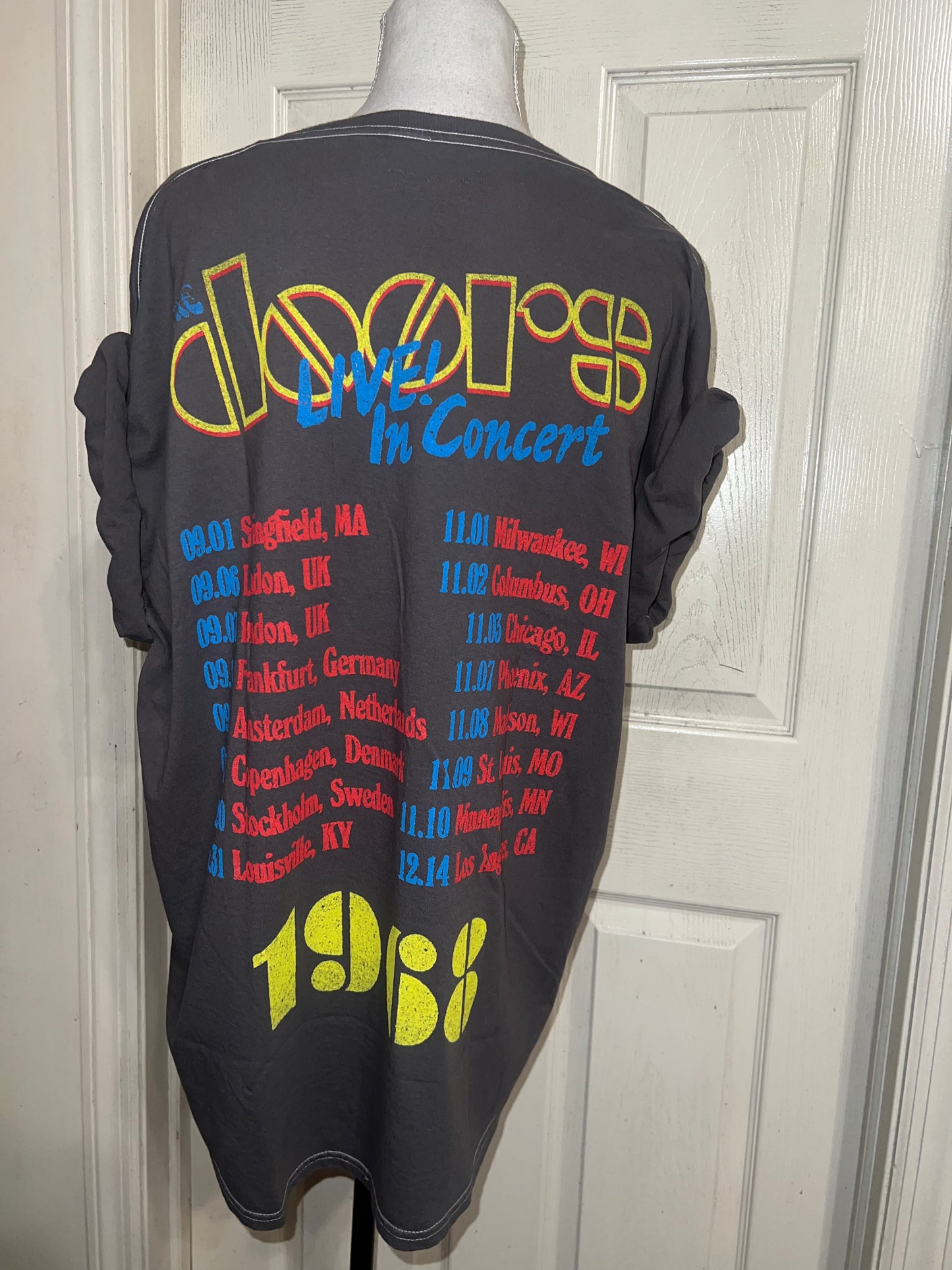 The Doors Double Sided Oversized Distressed Tee