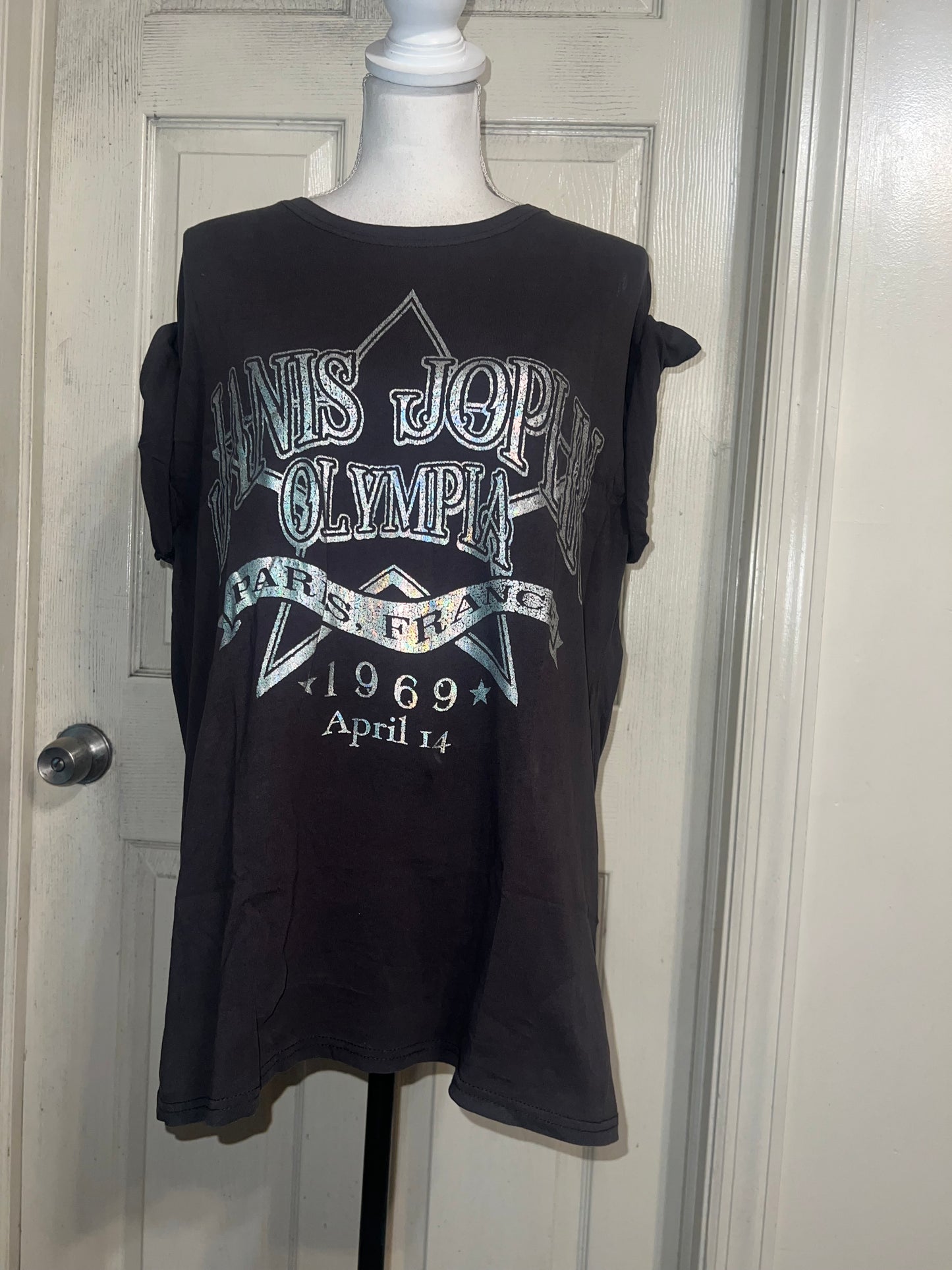 Janis Joplin Oversized Distressed Tee